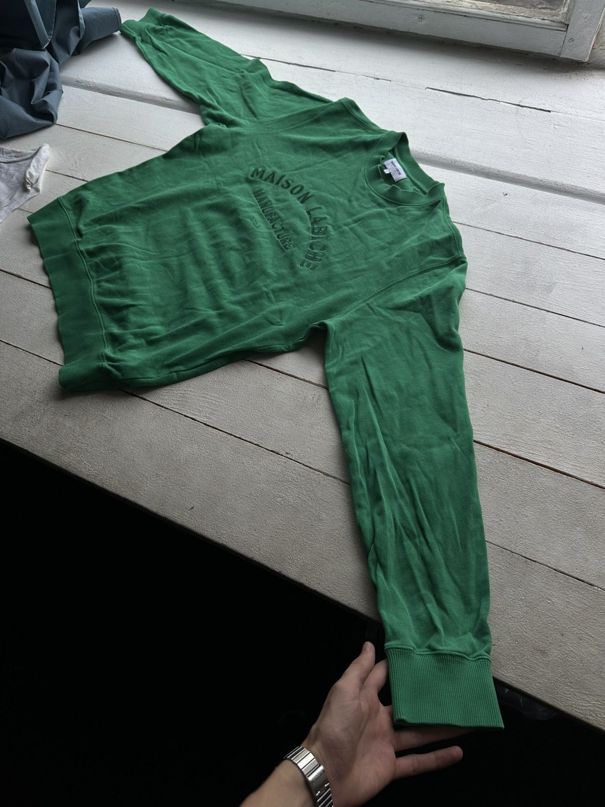 Maison Labiche 🚨MADISON LABICHE GREEN SWEATSHIRT BIG LOGO Size US S / EU 44-46 / 1 - 2 Thumbnail