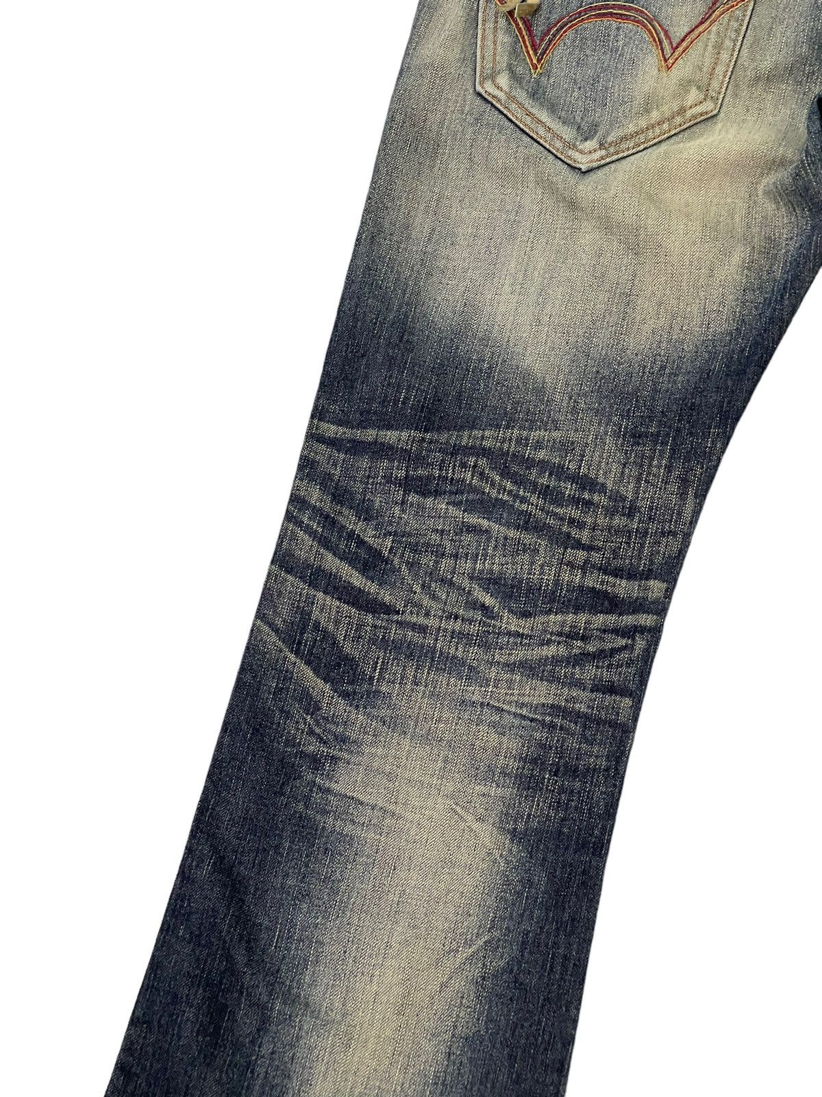 Edwin Flare Jeans Edwin Japan Mud Wash Distress Boot Cut 7🟦8 Size US 32 / EU 48 - 16 Thumbnail