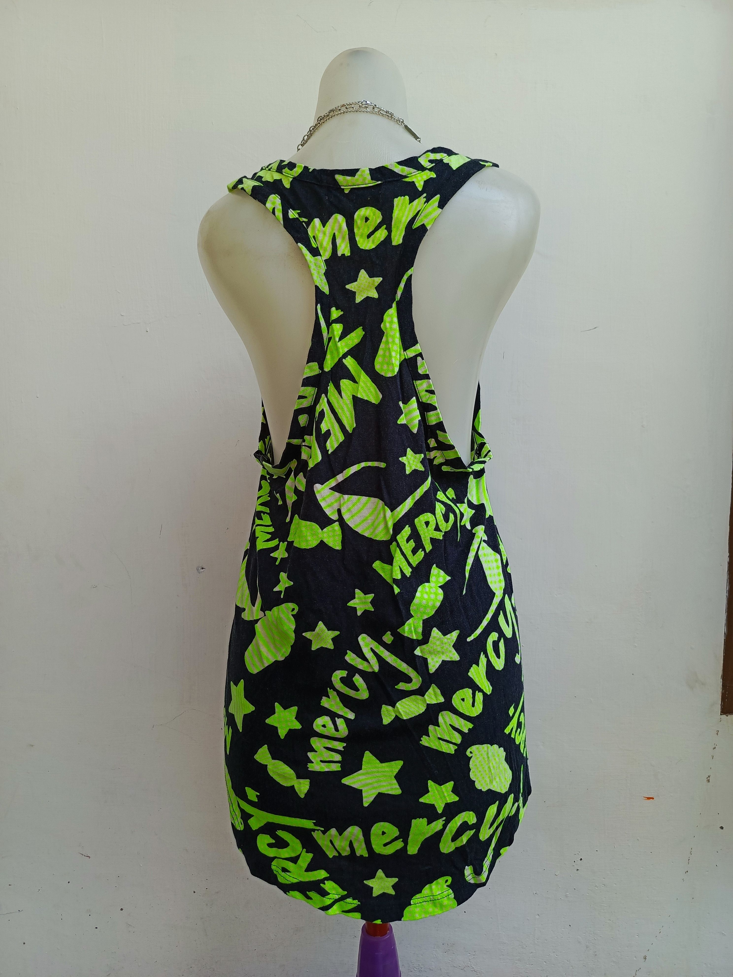 Japanese Brand Mercy Neon Graphic Tank — Y2K — NVMBER17 Size L / US 10 / IT 46 - 4 Thumbnail