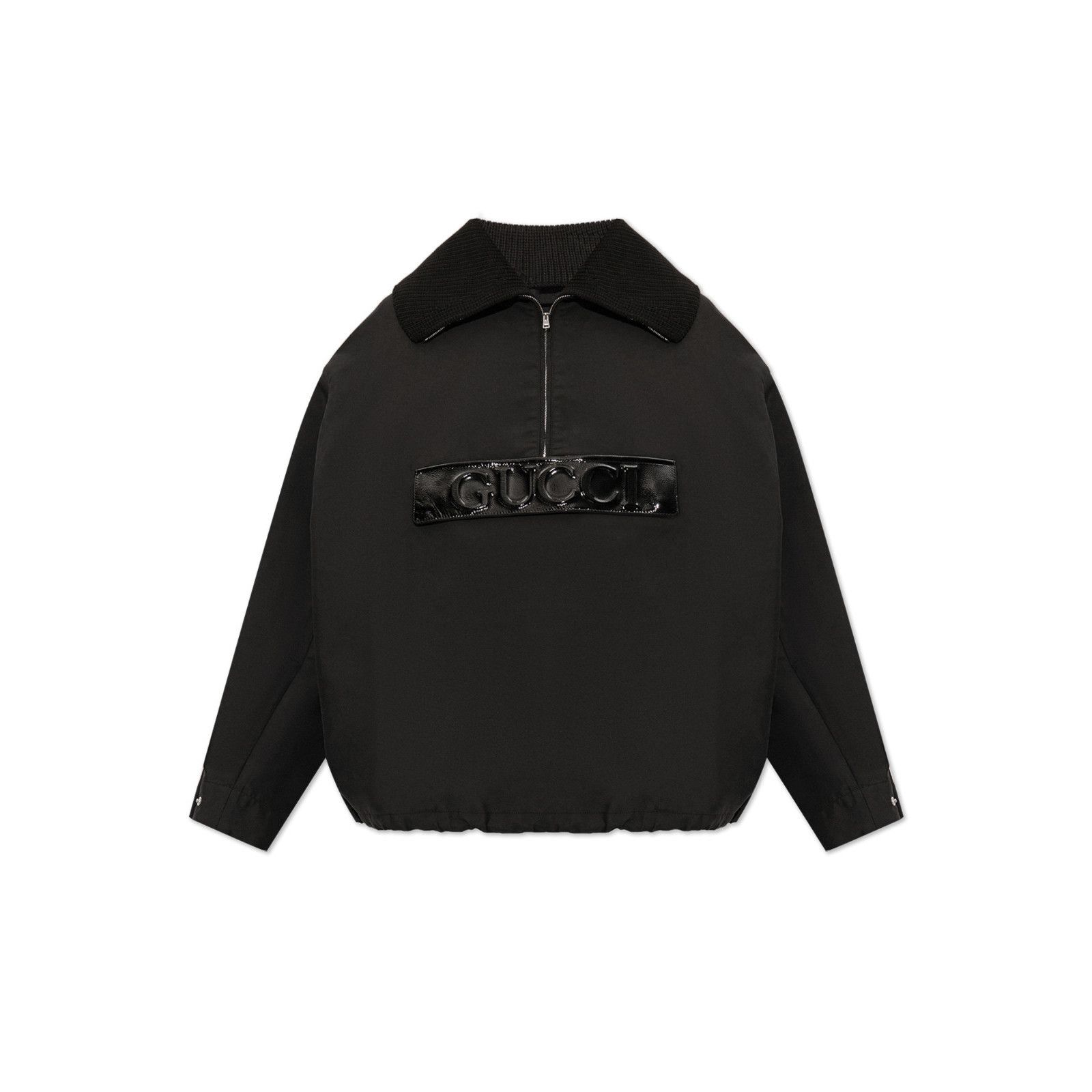 Gucci GUCCI $4200 Black Techno Gabardine Caban Jacket New & Authen Size ONE SIZE - 1 Preview