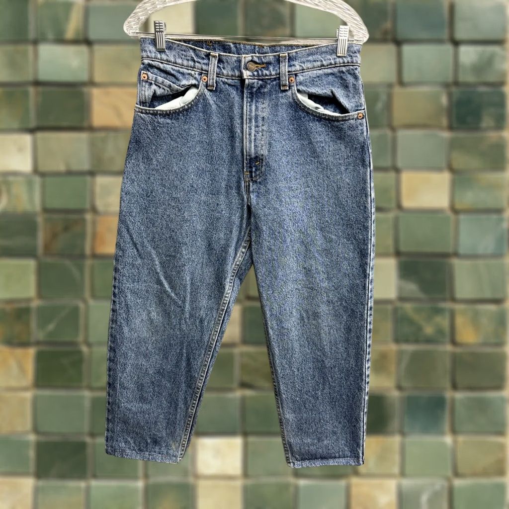Levi's × Supreme Supreme Levis Pinstripe 550 Jeans blue | Grailed