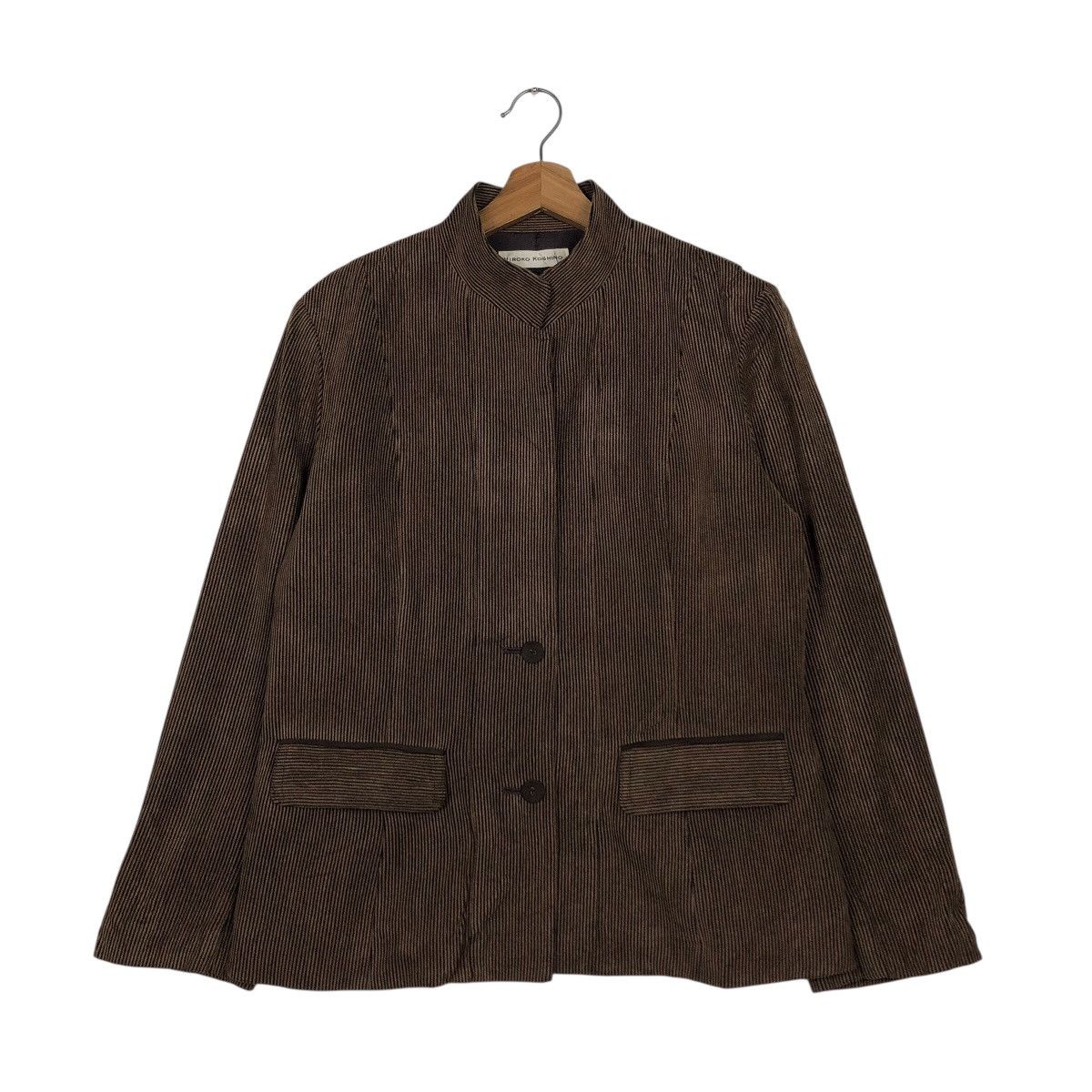 Hiroko Koshino Homme 📌Corduroy Chore Work Jacket Button Hiroko Koshino Size US M / EU 48-50 / 2 - 2 Thumbnail