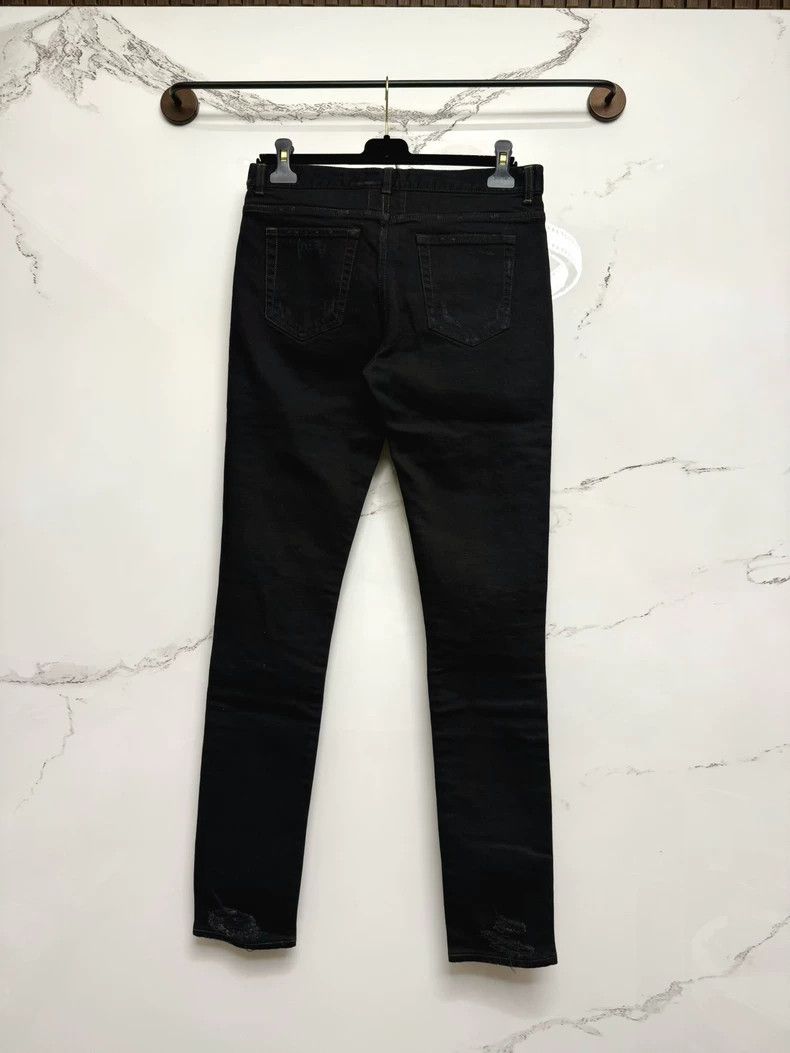 Saint Laurent Paris Saint Laurent Paris Black erosive jeans Size US 32 / EU 48 - 2 Thumbnail