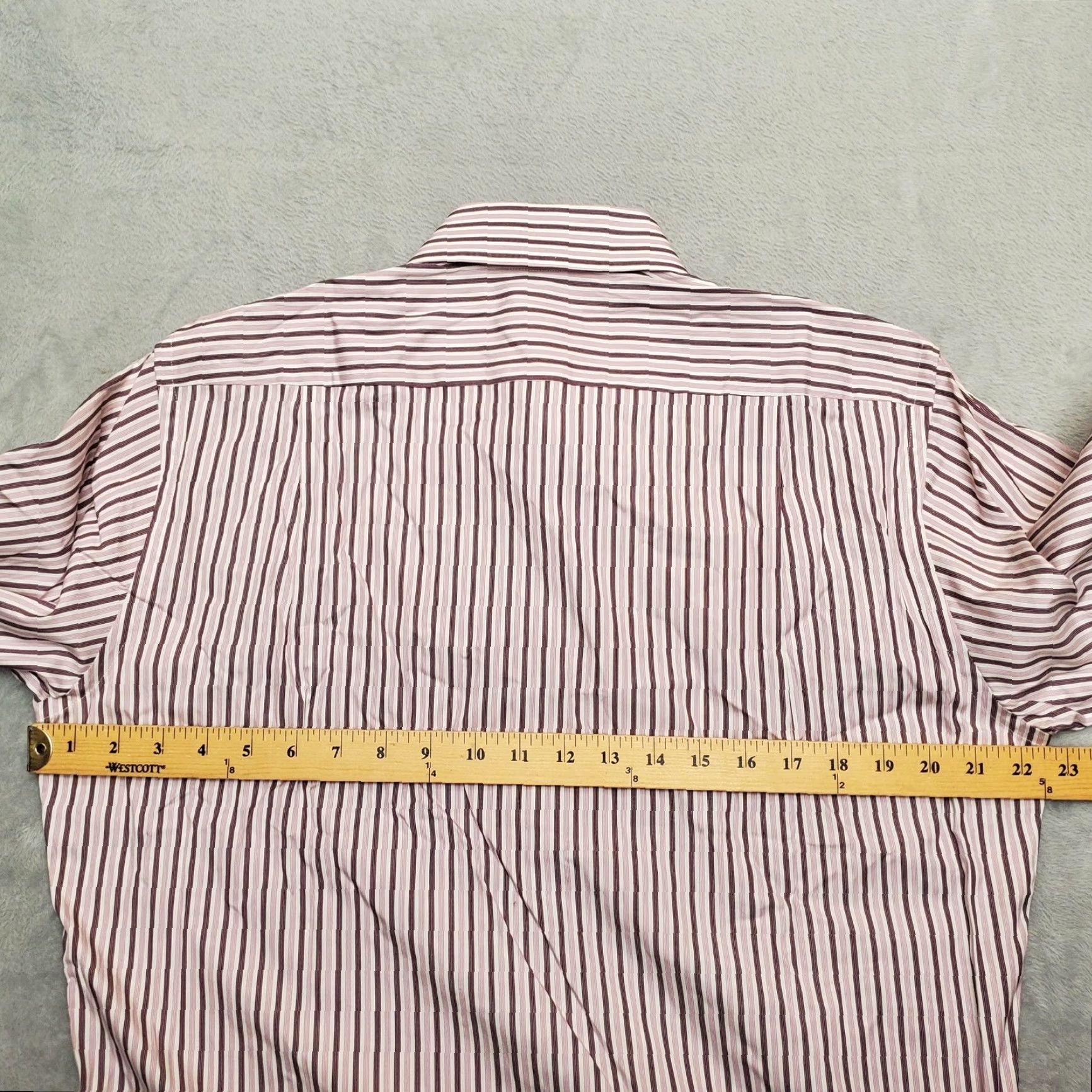 Hugo Boss VINTAGE Hugo Boss Shirt Mens 16 Pink Stripe Long Sleeve Button Dress Smart Casual Size US L / EU 52-54 / 3 - 7 Thumbnail