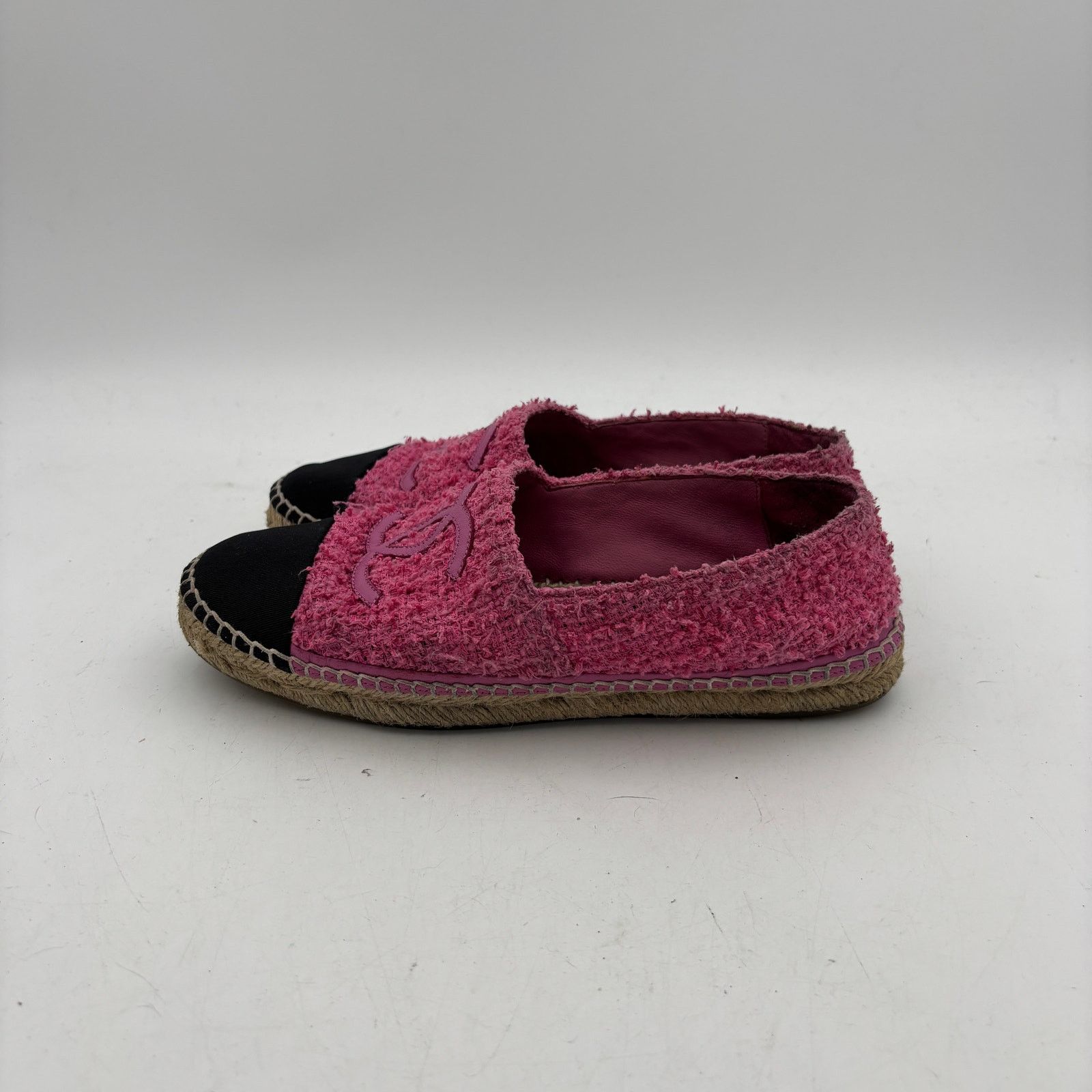 Chanel Chanel CC Pink Tweed Espadrilles Cap Toe Women's 39 US 8 Size US 8 / IT 38 - 13 Thumbnail