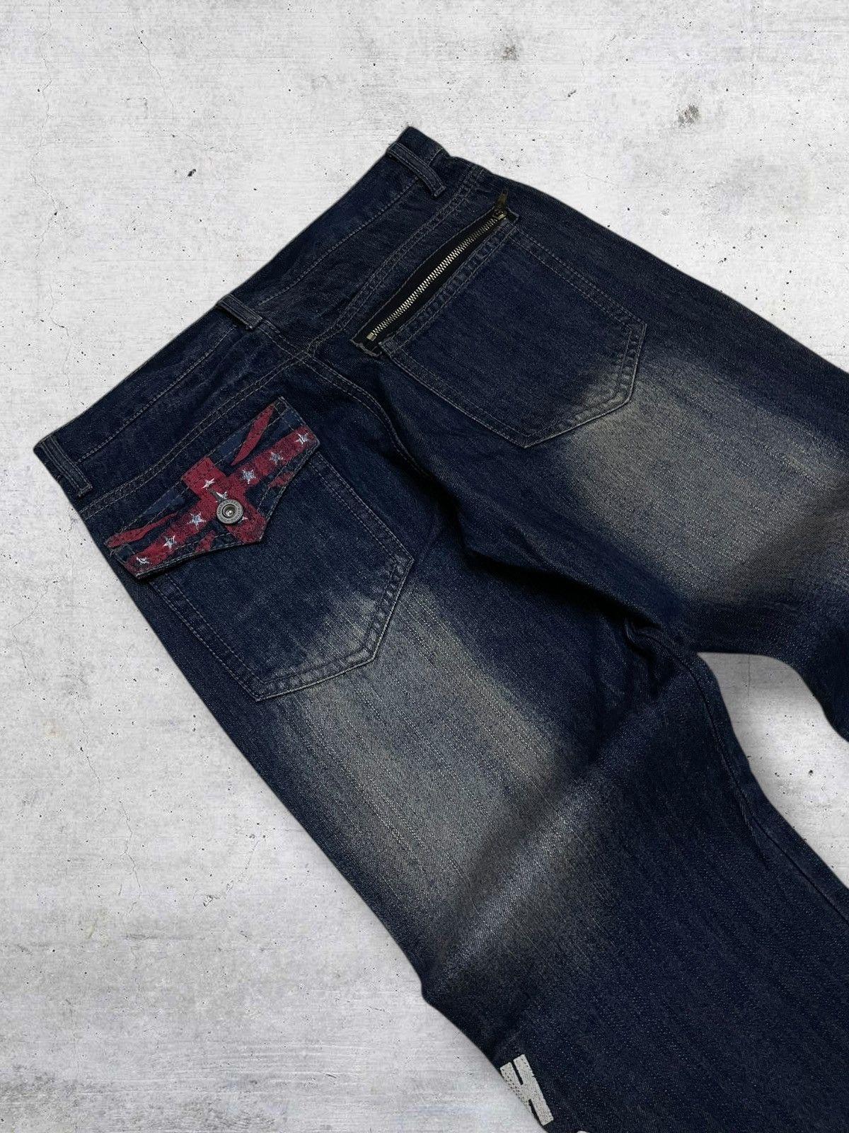 Hysteric Glamour VINTAGE BACK FORTH CRAFTED OG JAPAN DESIGNER ROCKNROLL DENIM Size US 31 - 15 Thumbnail
