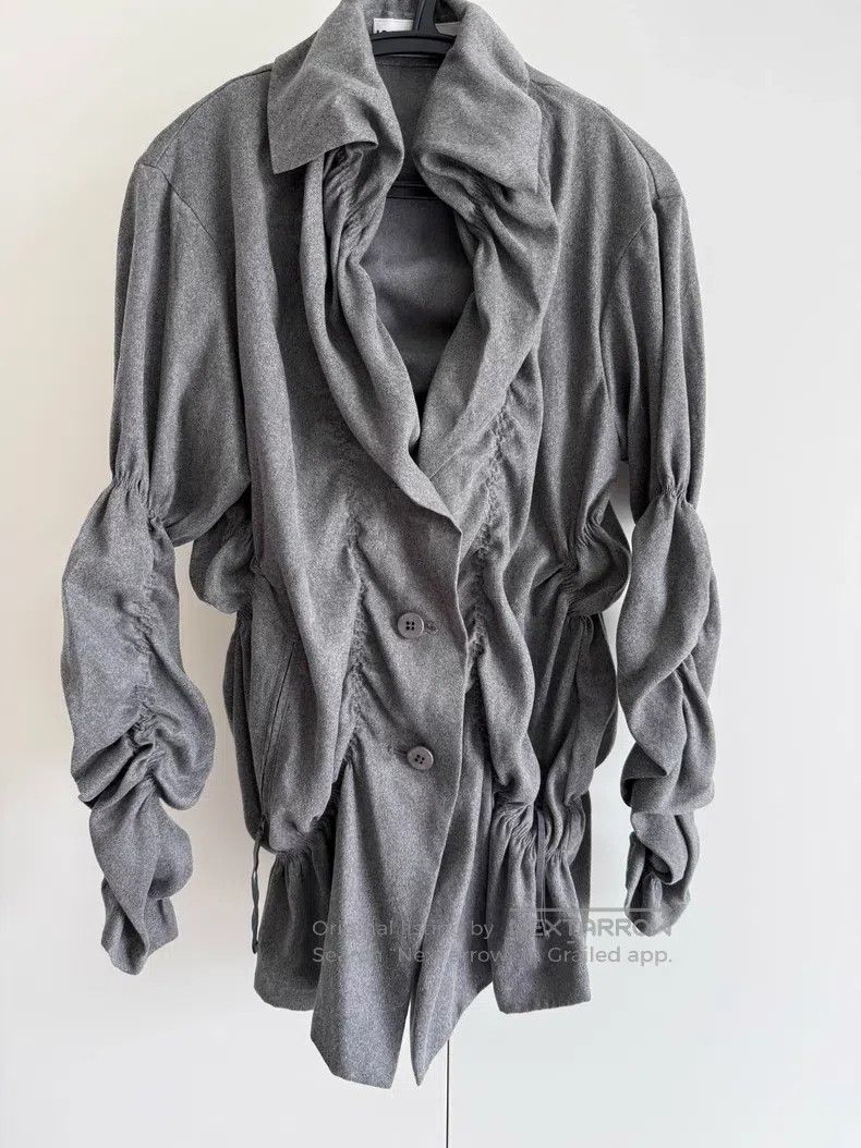 Issey Miyake Issey Miyake Gray Bud Collar Coat Size M / US 6-8 / IT 42-44 - 1 Thumbnail