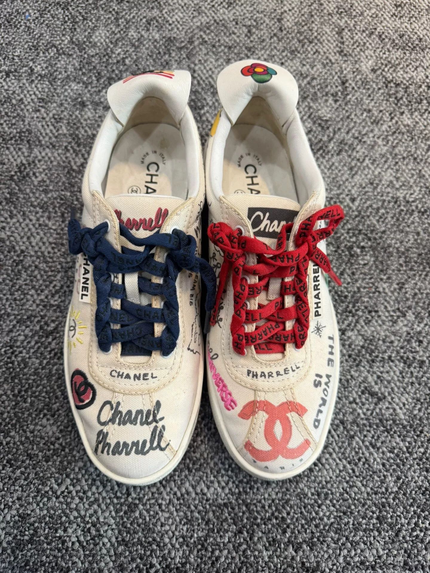 Chanel Chanel x Pharrell Graffiti Sneakers Size US 6.5 / IT 36.5 - 1 Thumbnail