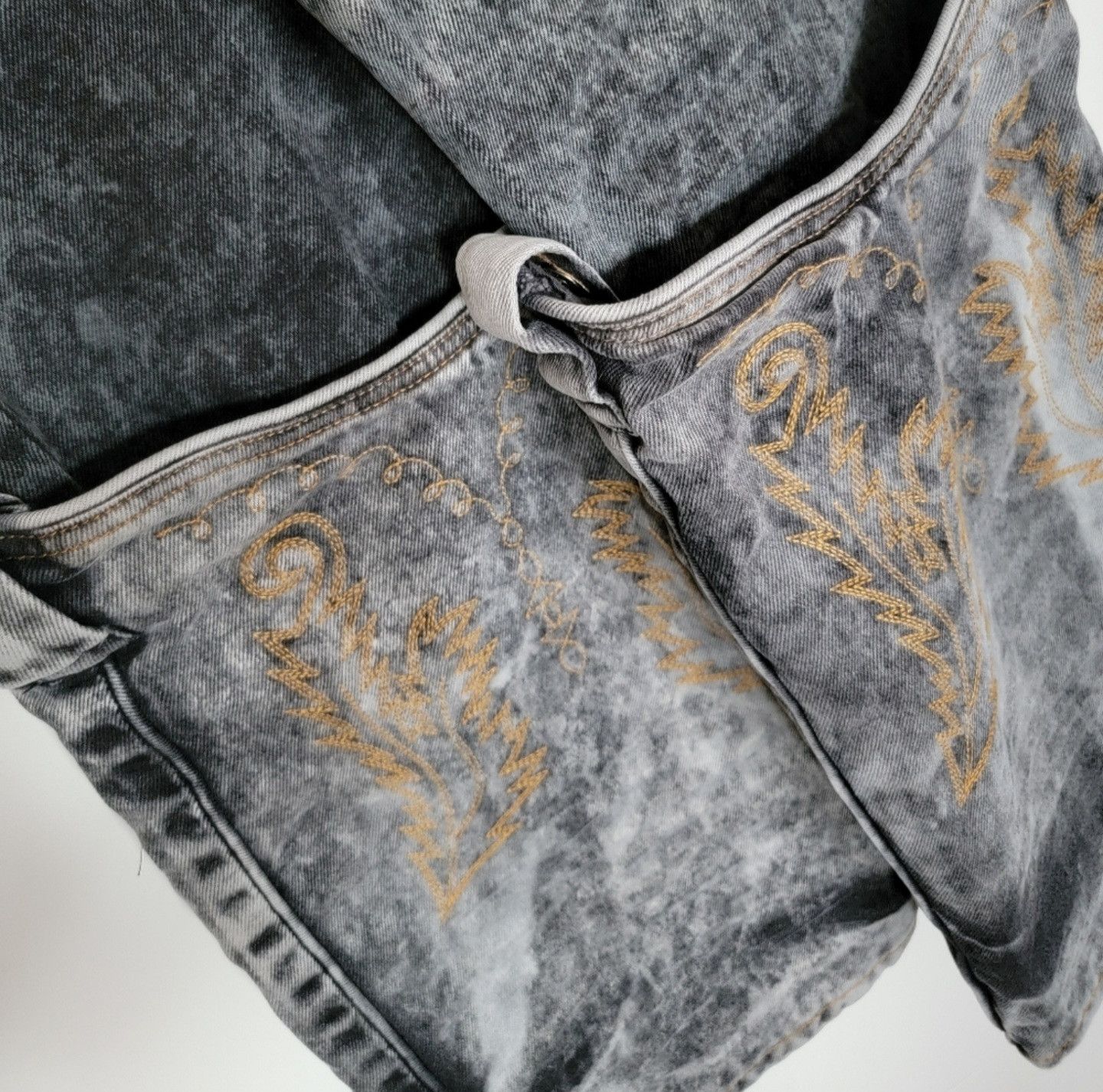 Y/Project Y/Project Unisex Cowboy Cuff Jeans Black Acid Wash sz 32 Size US 32 / EU 48 - 3 Thumbnail
