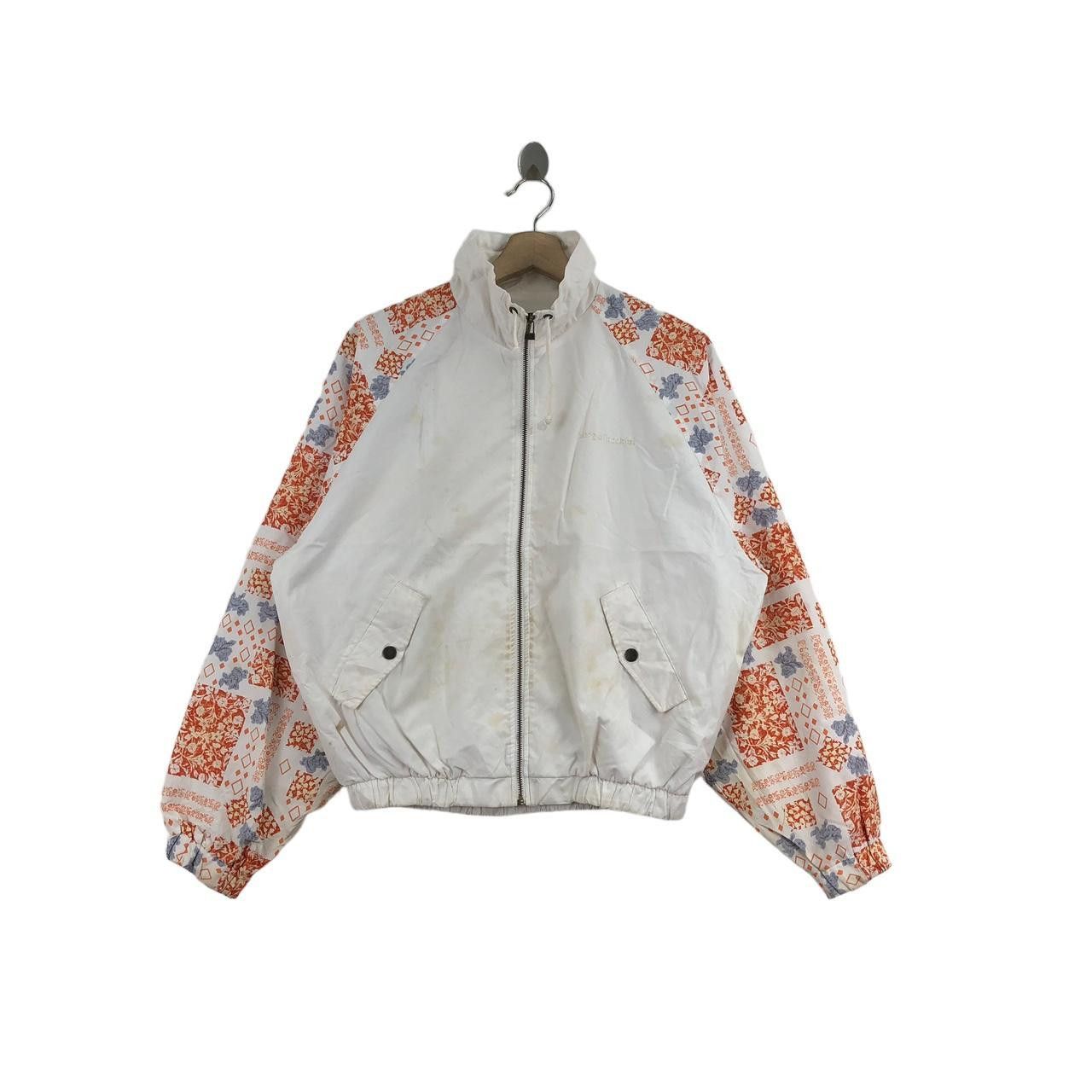 Sergio Tacchini SERGIO TACCHINI Floral Paisley Tennis Jacket Windbreaker Size L / US 10 / IT 46 - 1 Thumbnail