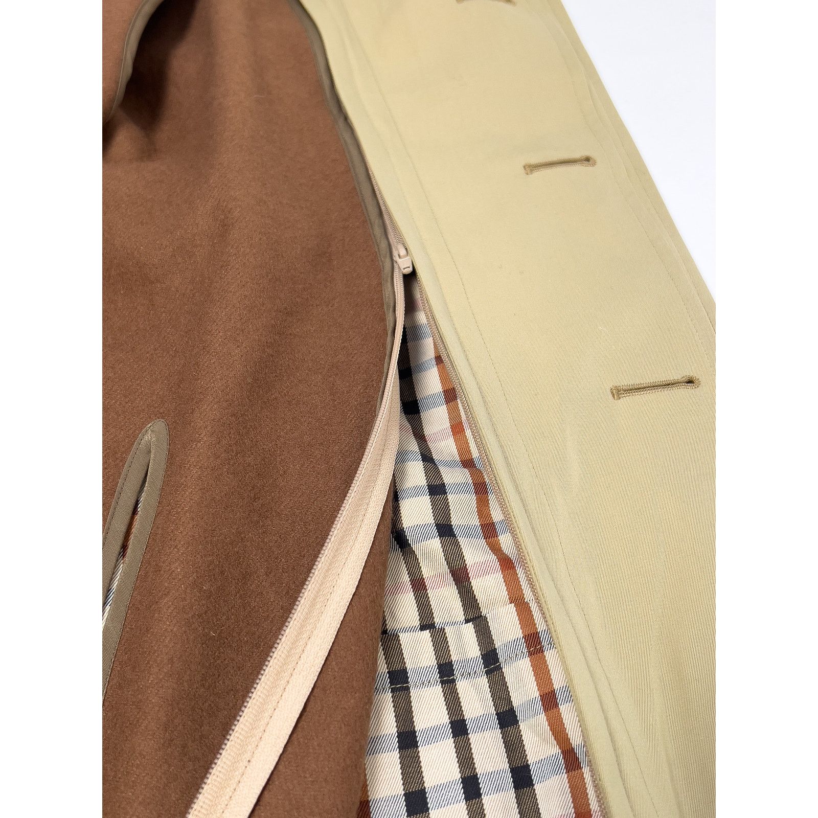 DAKS Daks Classic Khaki Brown Mac Coat, Men's Size US 44, EU 54 Size US XL / EU 56 / 4 - 9 Thumbnail
