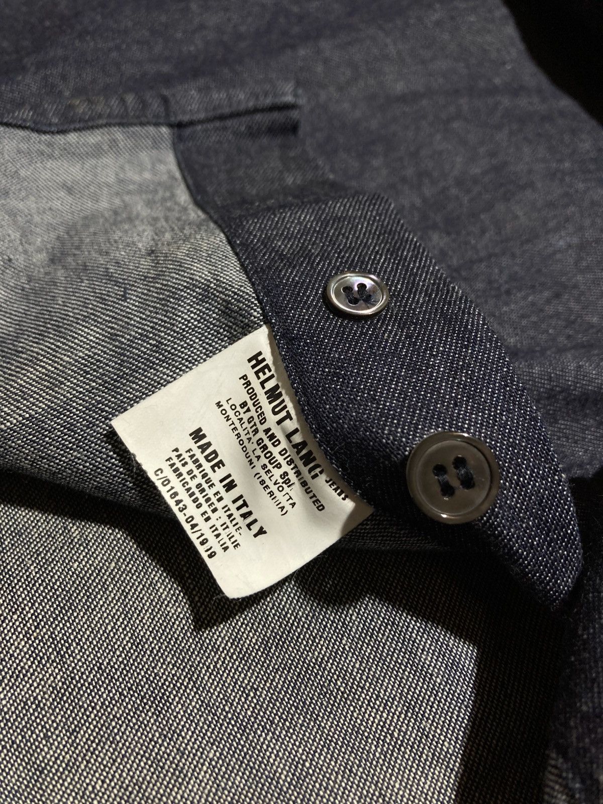 Helmut Lang Helmut Lang 1999 Men's Shirt L Blue Cotton Denim Parachute Size US L / EU 52-54 / 3 - 12 Thumbnail