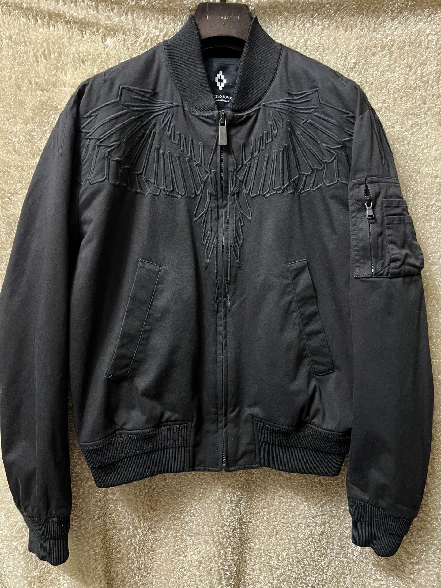 Saint Laurent Paris Marcelo Burlon Saint Laurent Men's MA1 Bomber Jacket Size US S / EU 44-46 / 1 - 1 Thumbnail
