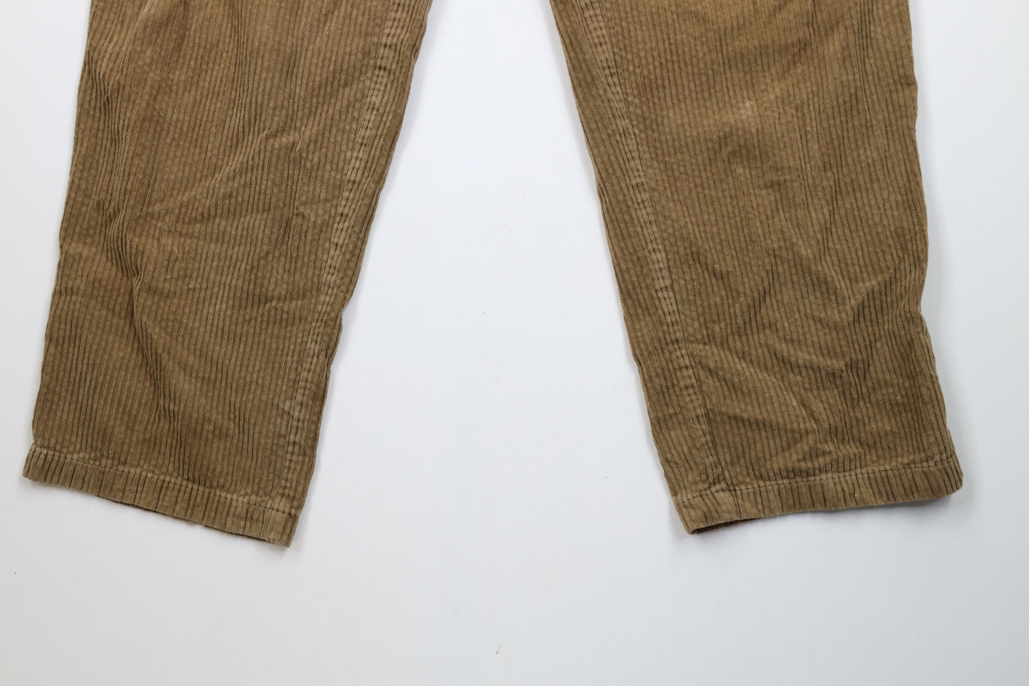 Vintage Vintage 90s Streetwear Wide Leg Corduroy Chino Pants Brown Size US 38 / EU 54 - 4 Thumbnail