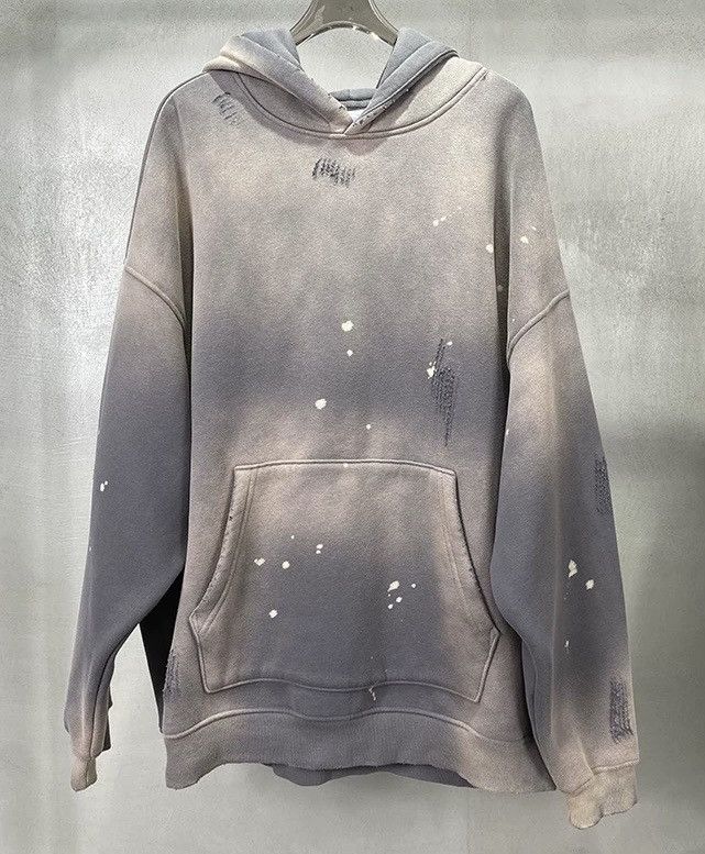 Japanese Brand × Vintage Retro punk paint splatter distressed faded hoodie Size US L / EU 52-54 / 3 - 3 Thumbnail