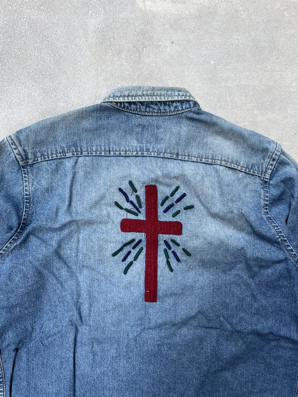 FUCT FUCT SSDD WASHED DESERT ANGEL DENIM SHIRT Size US M / EU 48-50 / 2 - 7 Thumbnail