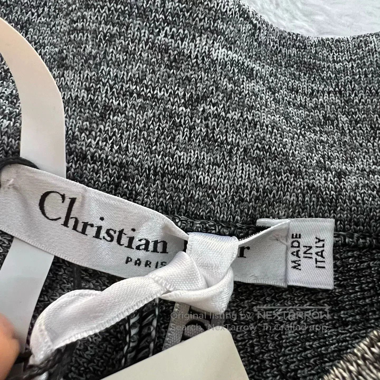 Dior Dior Gray Irregular Stripe Trousers Size 36. Size 35" - 3 Thumbnail