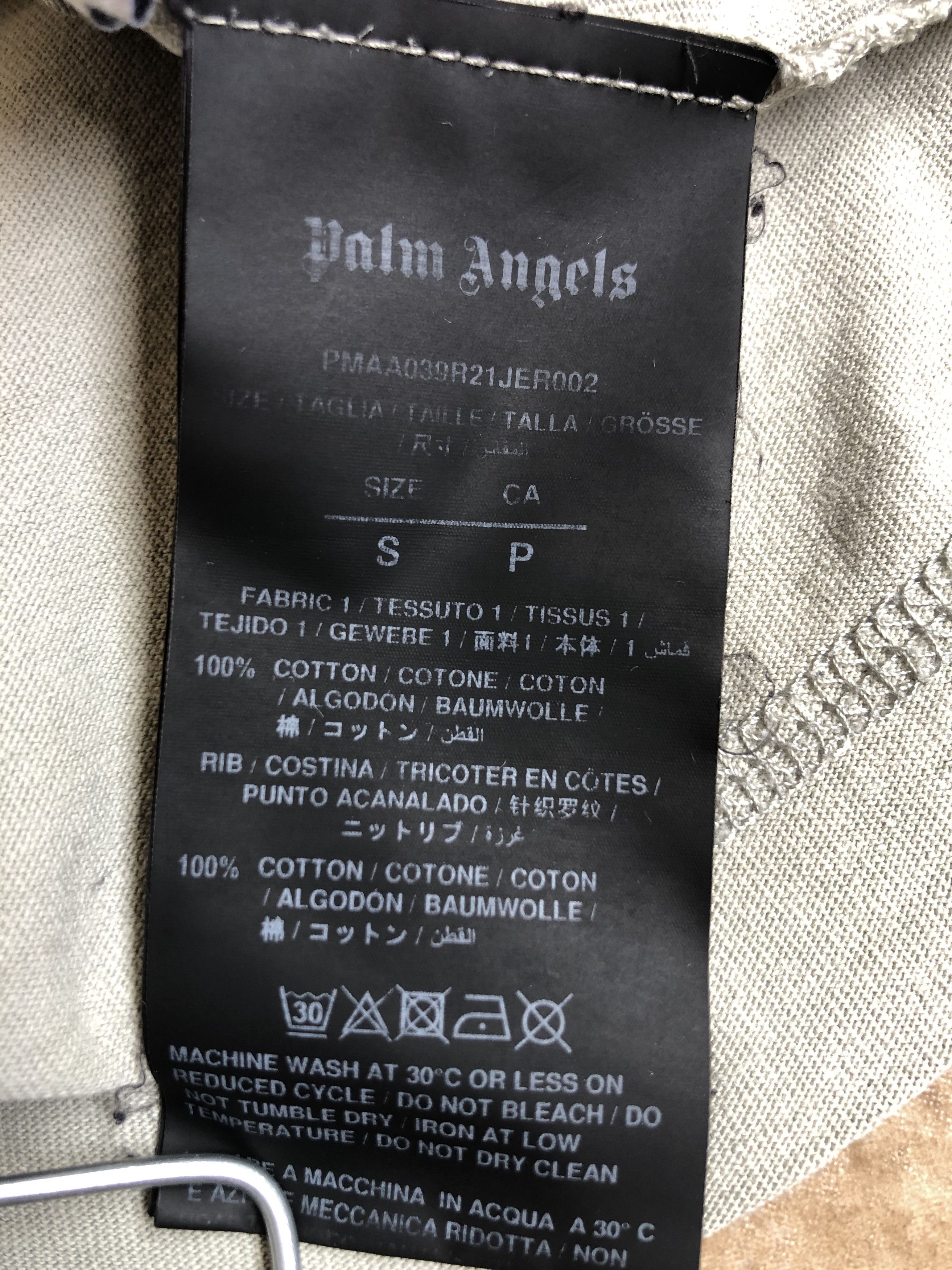 Palm Angels Palm Angels Broken Logo Military T-shirt Size S Size US S / EU 44-46 / 1 - 21 Thumbnail
