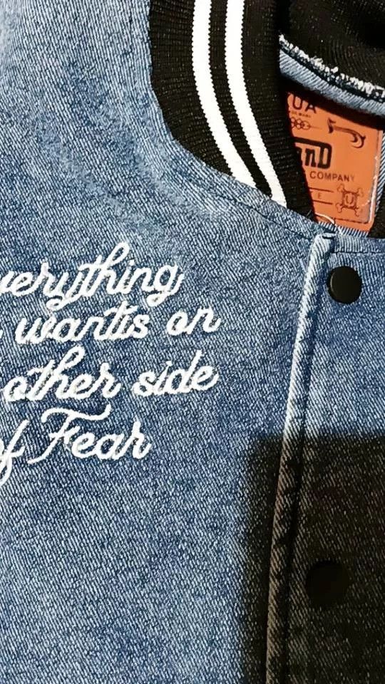 Other X Urband Absolute Varsity Jacket Denim Bear University A259 Size US L / EU 52-54 / 3 - 9 Thumbnail