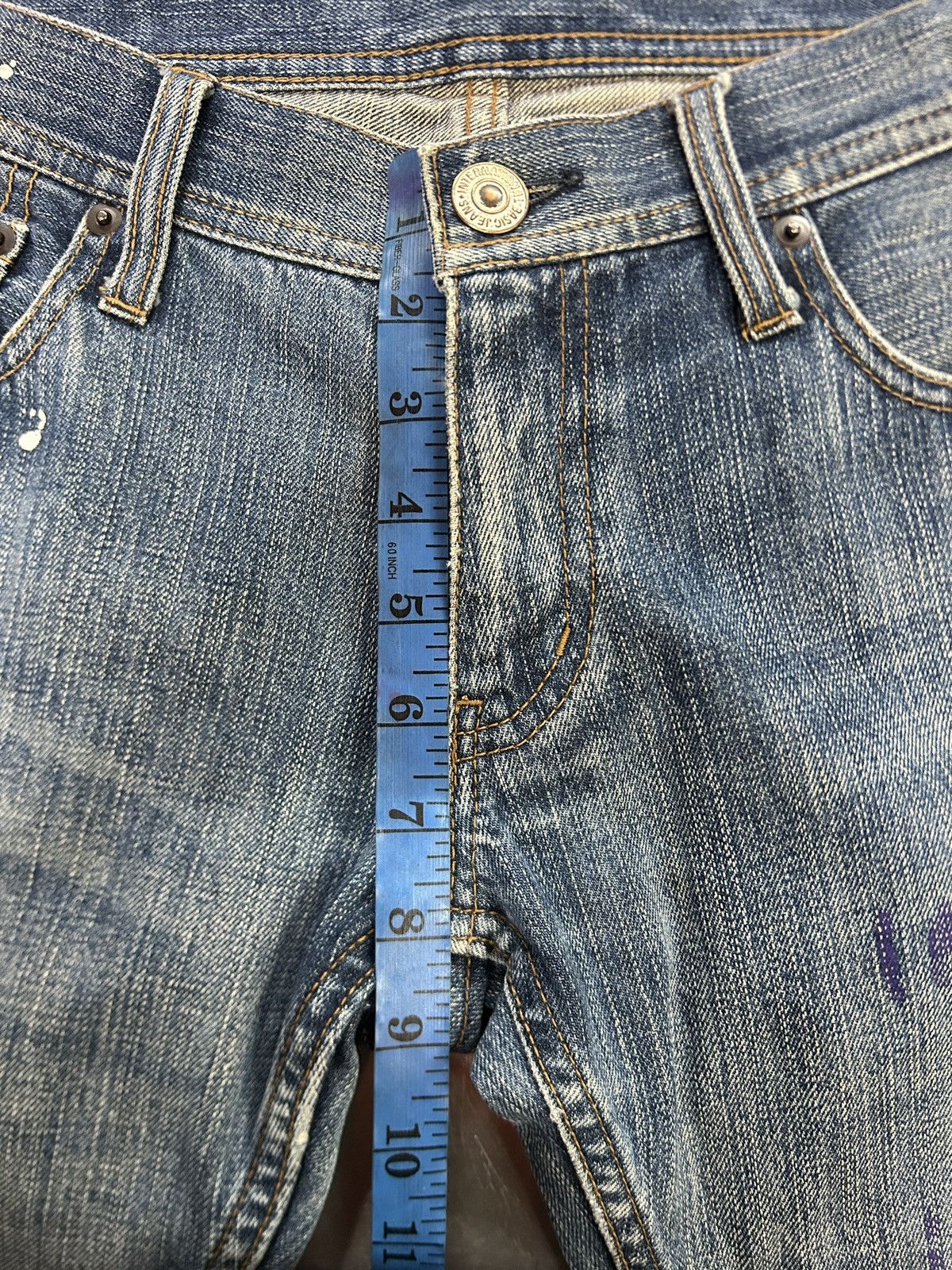 Japanese Brand Vintage Edge Rupert Skull Scriptures Jeans Size US 32 / EU 48 - 18 Thumbnail