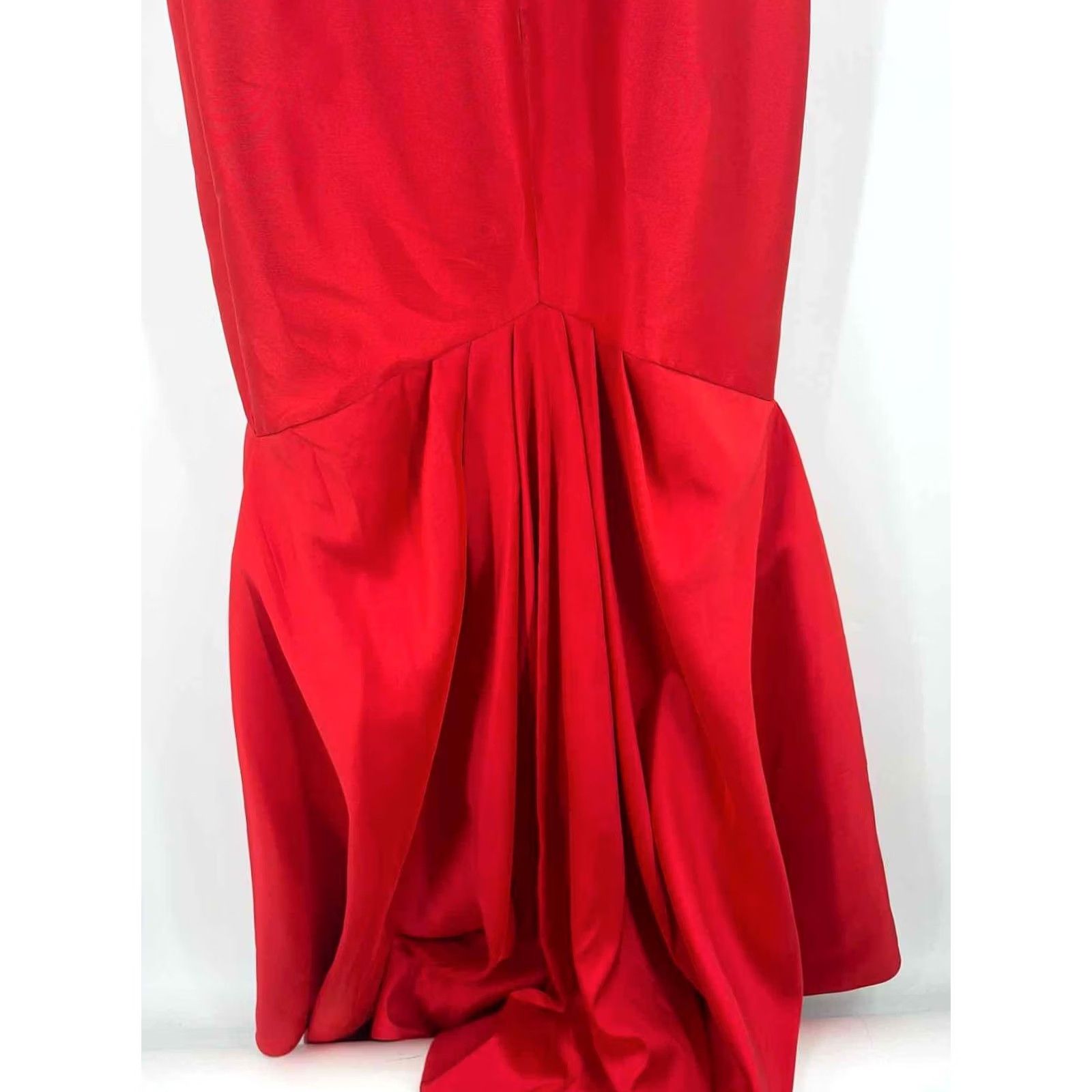 Vintage Pamella Roland Red Maxi Evening Gown 8 - Pre-Owned Size M / US 6-8 / IT 42-44 - 4 Thumbnail
