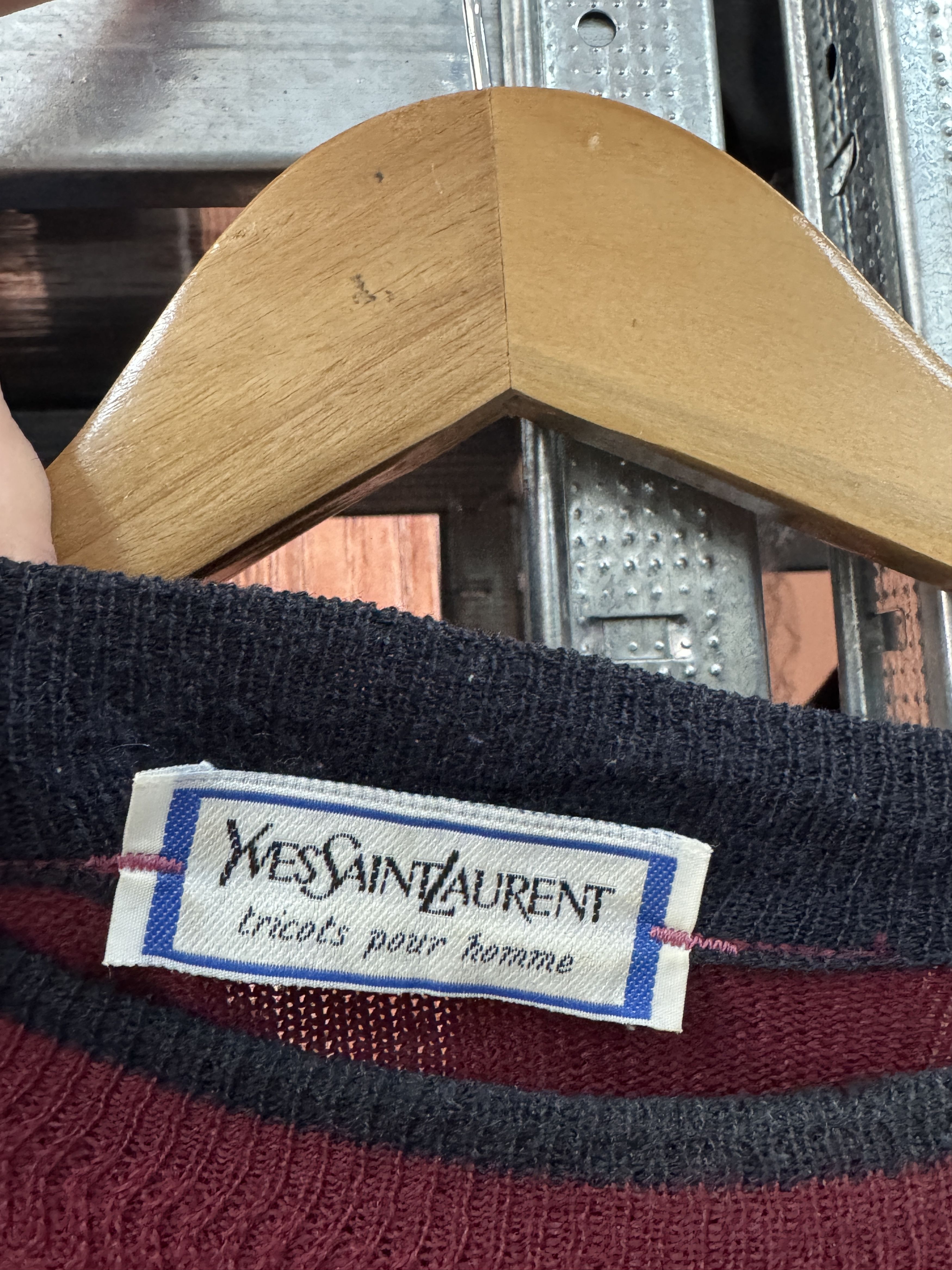 Yves Saint Laurent Vintage YVES SAINT LAURENT Sweater Size 54 Size US L / EU 52-54 / 3 - 3 Thumbnail