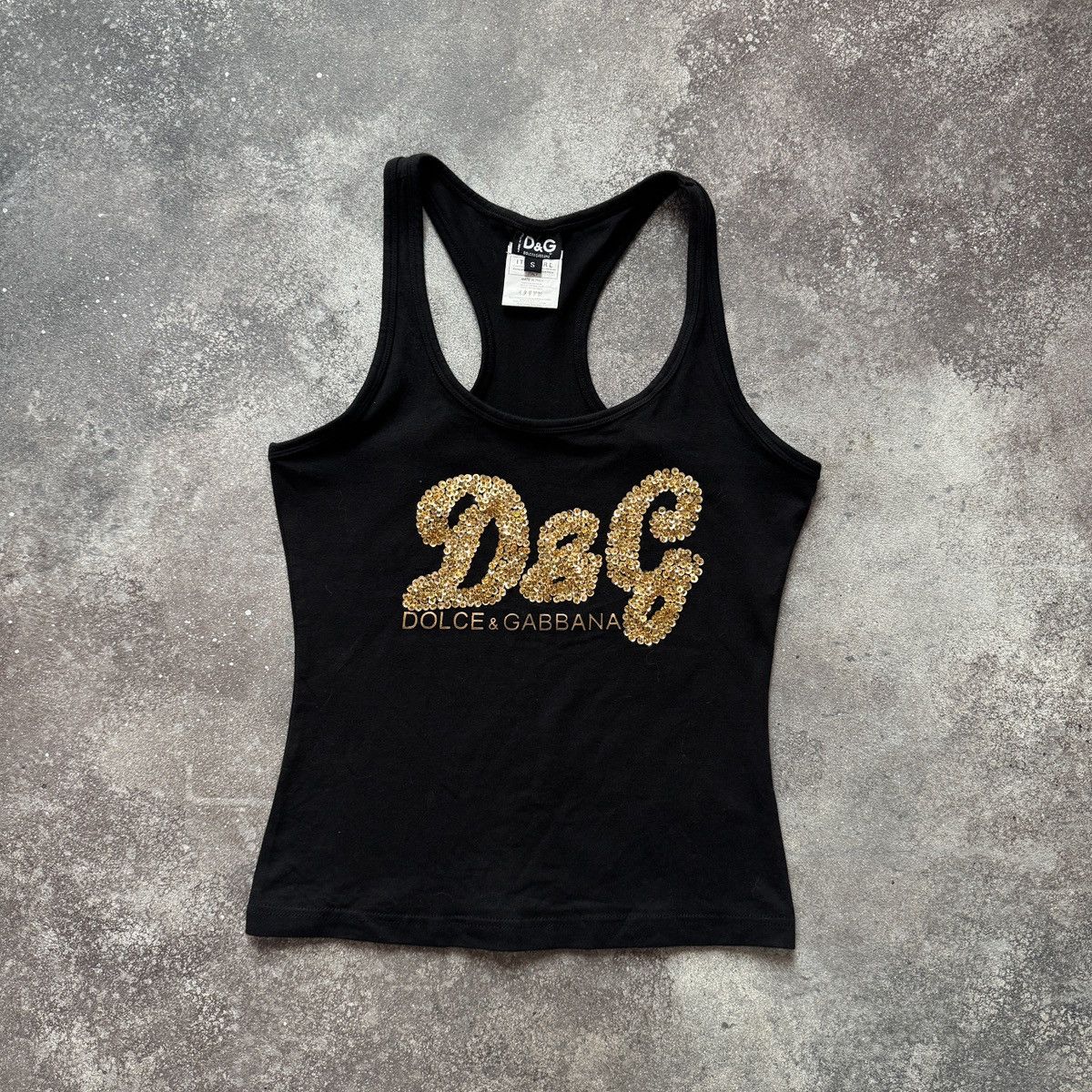 トップス Dolce&Gabbana Y2K Front Logo Tank top s-l400.jpg