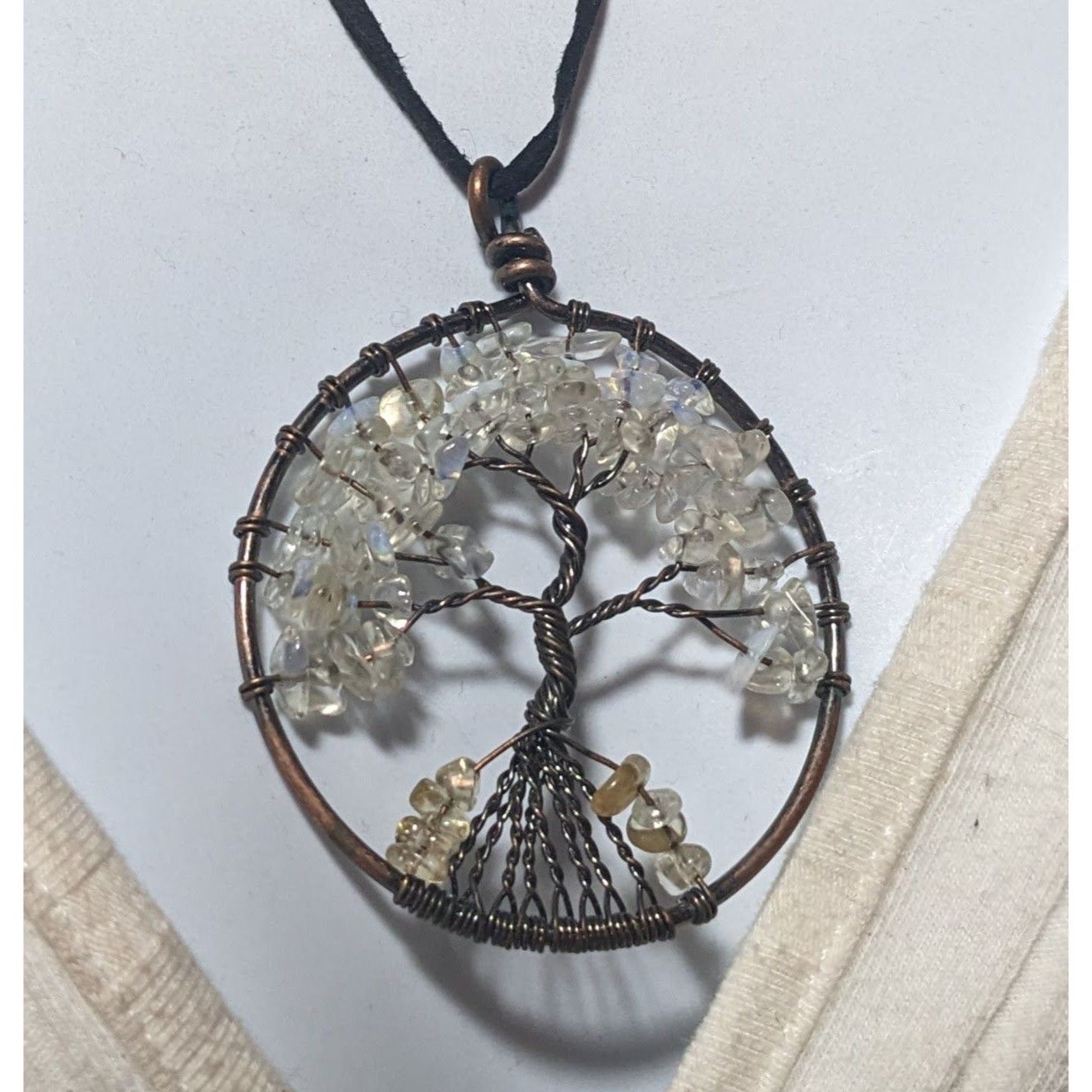 Other Moonstone Chip Tree Of Life Pendant Necklace Size ONE SIZE - 9 Thumbnail