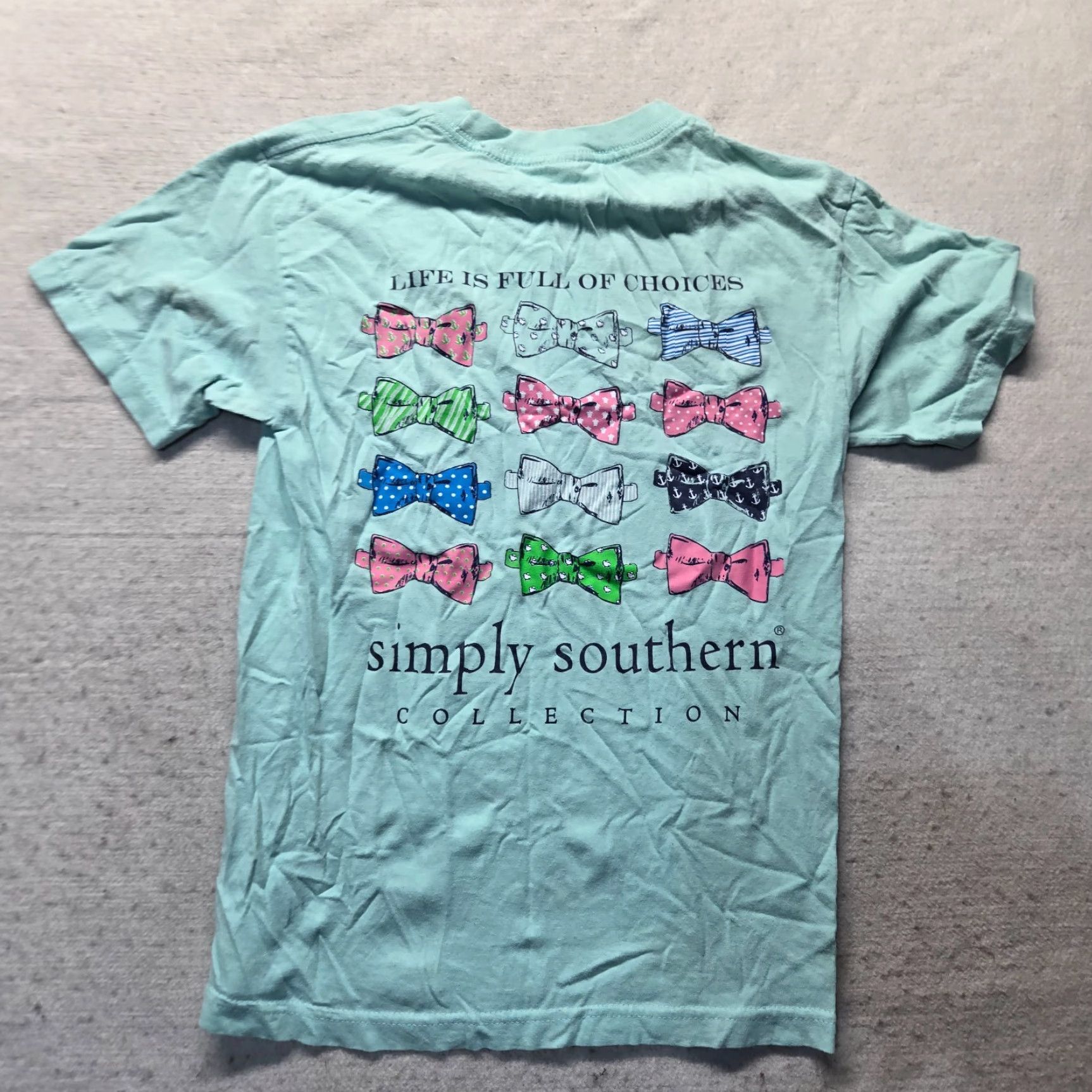 Alife Simply Southern Shirt Adult Women's Size S Blue Life Is Full Of Choices Graphic Tee T-Shirt- Womens Size S / US 4 / IT 40 - 8 Thumbnail