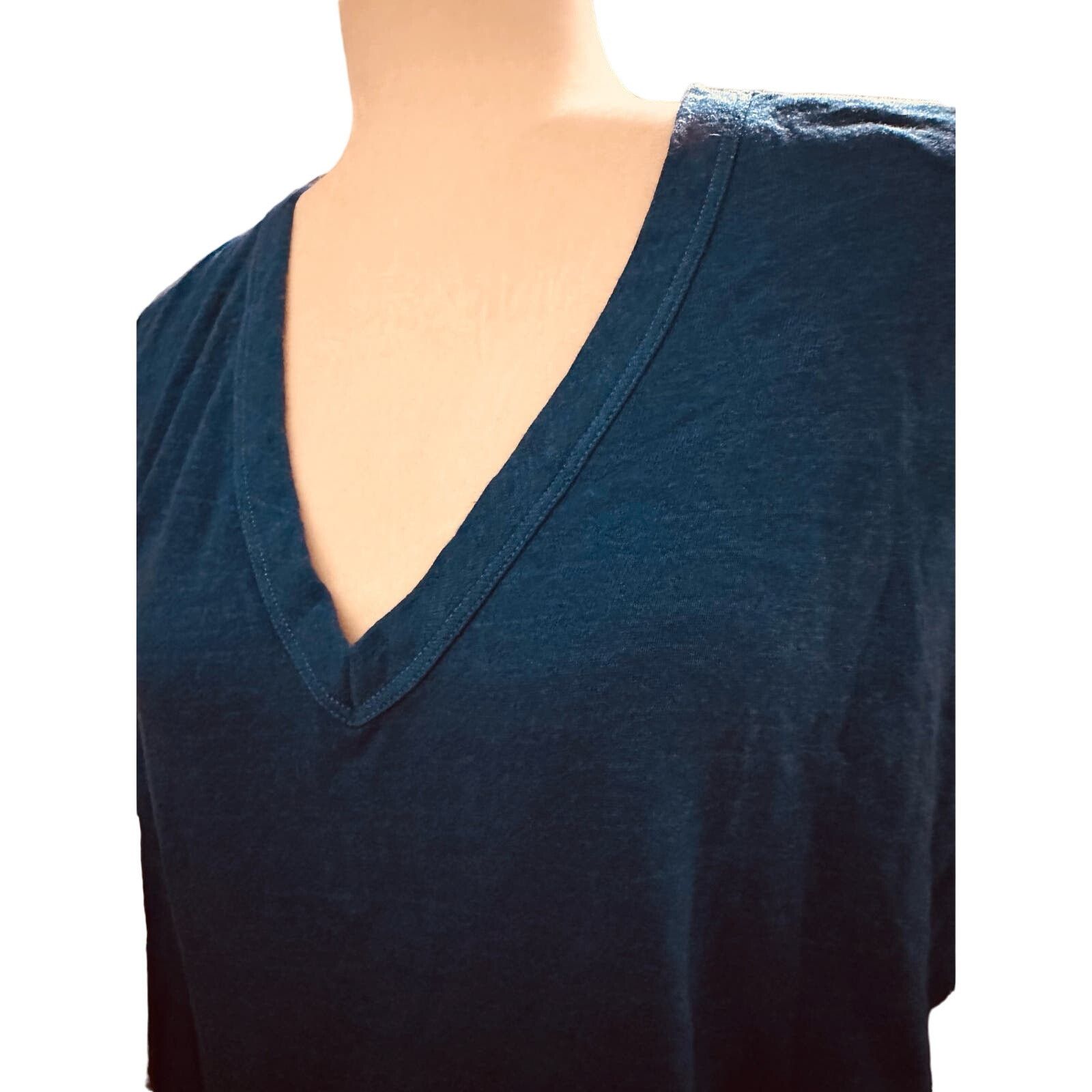 Sundry Sundry V-neck Long Sleeve Shirt, Royal Blue Size Small, NWOT Size S / US 4 / IT 40 - 2 Thumbnail