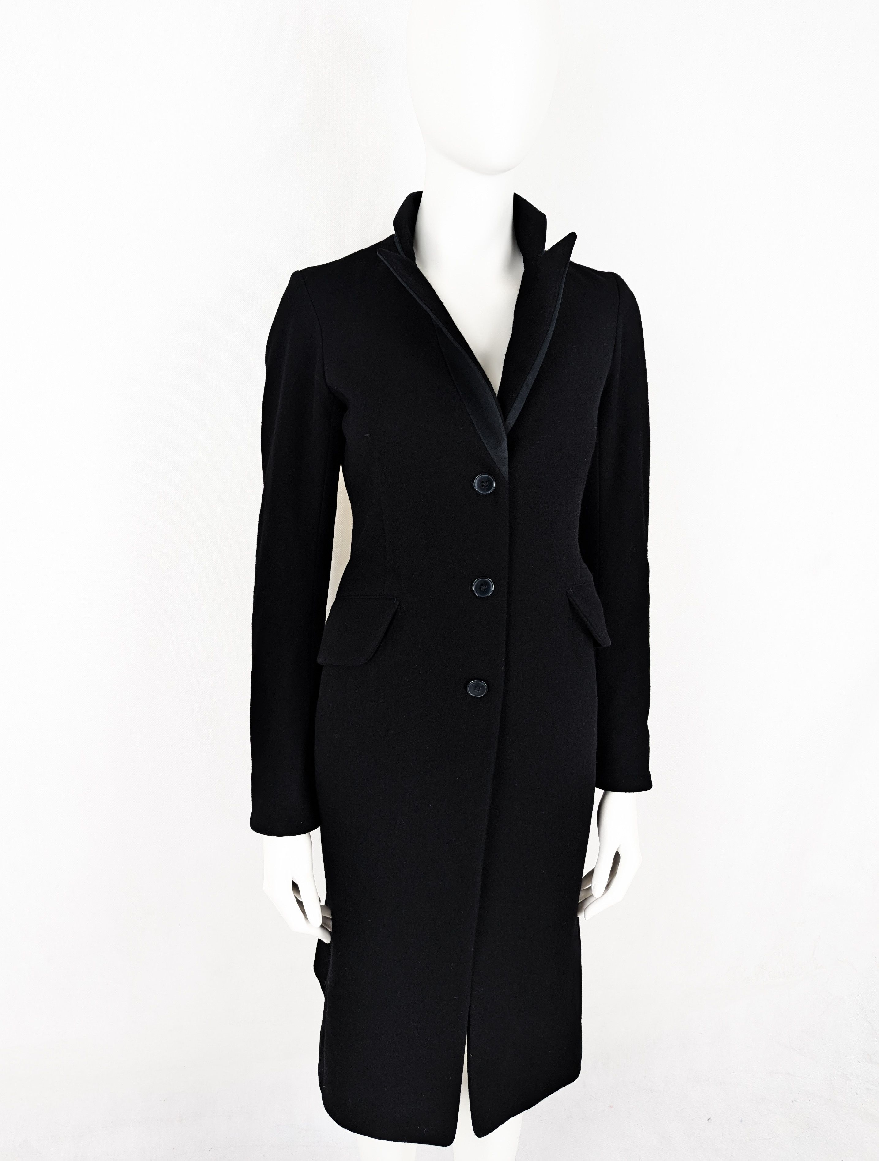 Jil Sander Jil Sander black wool coat Size XS / US 0-2 / IT 36-38 - 2 Thumbnail