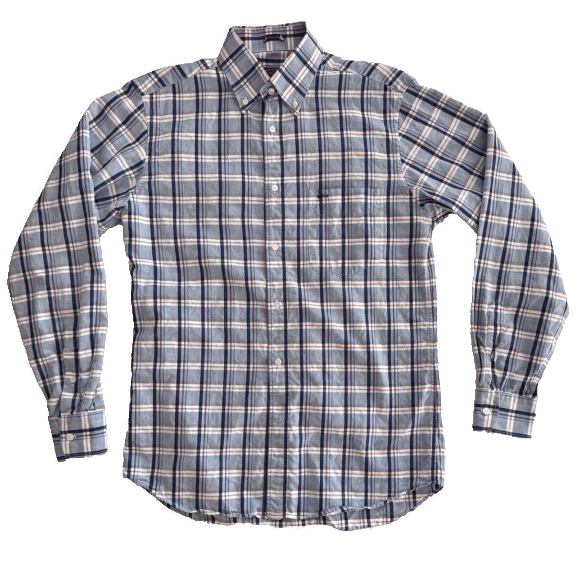 Paul & Shark Paul & Shark Men's M Button Down Blue Red Check Plaid Size US M / EU 48-50 / 2 - 1 Thumbnail