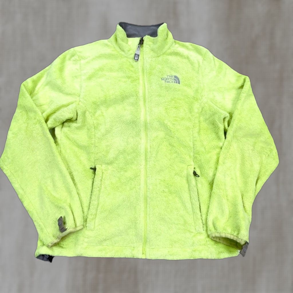The North Face The North Face Jacket Women S Yellow Gray Fleece Coat Zip Short All Seasons Pockets Logo Subtle Embroidered Size S / US 4 / IT 40 - 1 Thumbnail