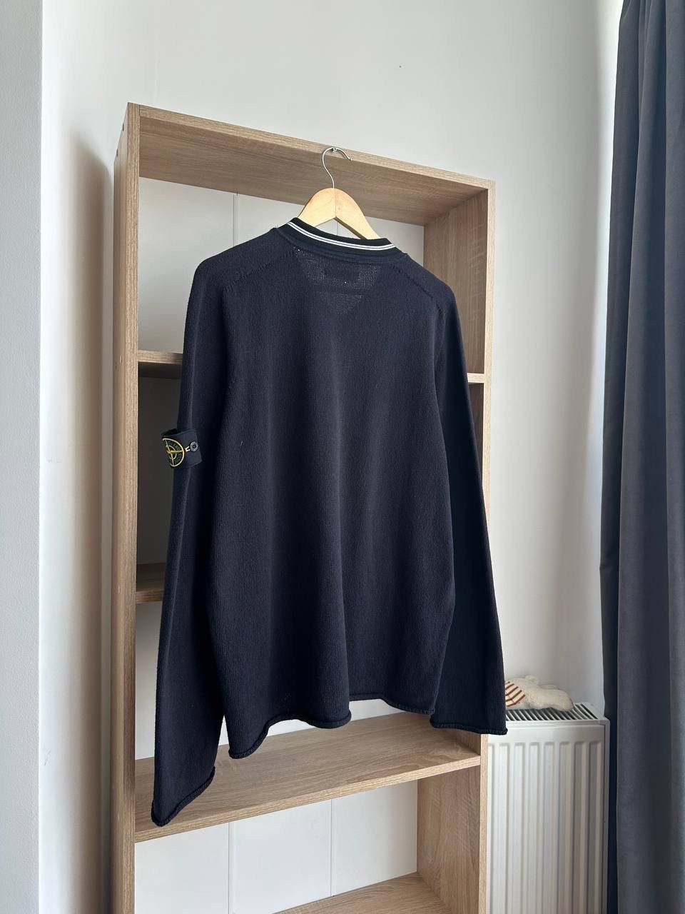 Stone Island × Vintage Vintage Stone Island Black Sweater Size US L / EU 52-54 / 3 - 12 Thumbnail