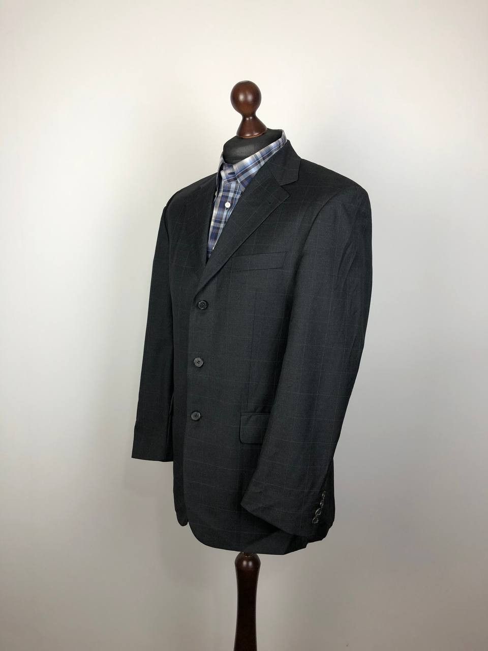 Hugo Boss HUGO BOSS Classic Wool Blazer Jacket Gray Size 52R - 1 Thumbnail