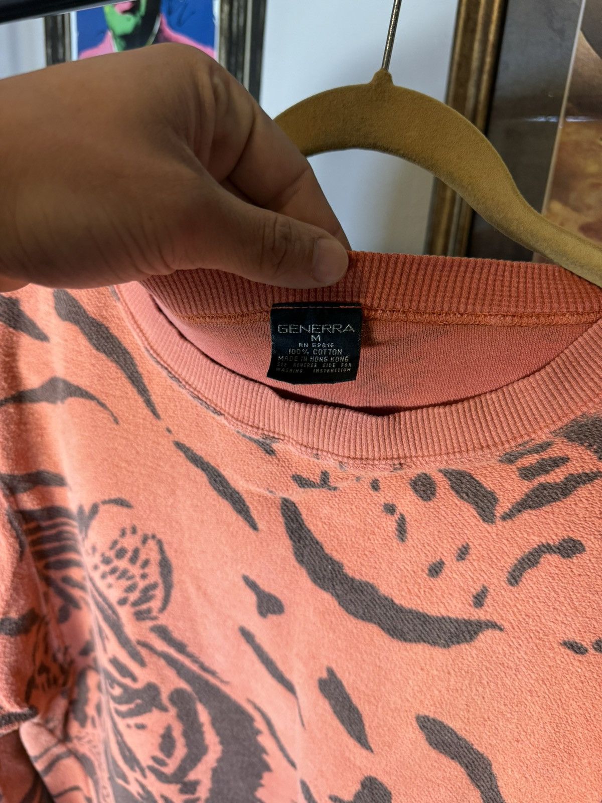 Vintage Vintage Tiger AOP Sweatshirt Size US M / EU 48-50 / 2 - 6 Thumbnail