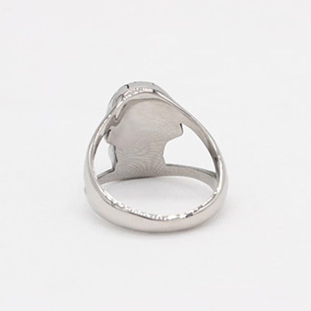 Jewelry Skull Steel Ring Size ONE SIZE - 6 Thumbnail