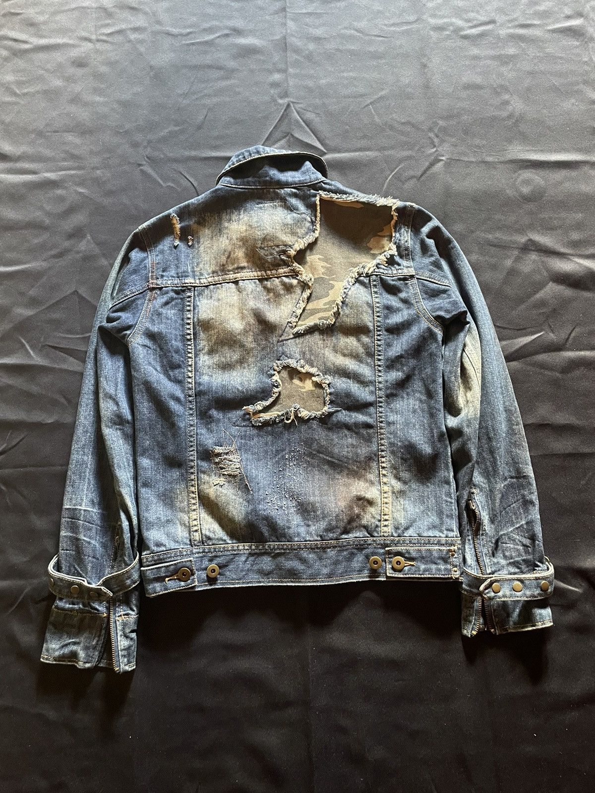 Japanese Brand Midas Boro Denim Jacket Size US S / EU 44-46 / 1 - 7 Thumbnail