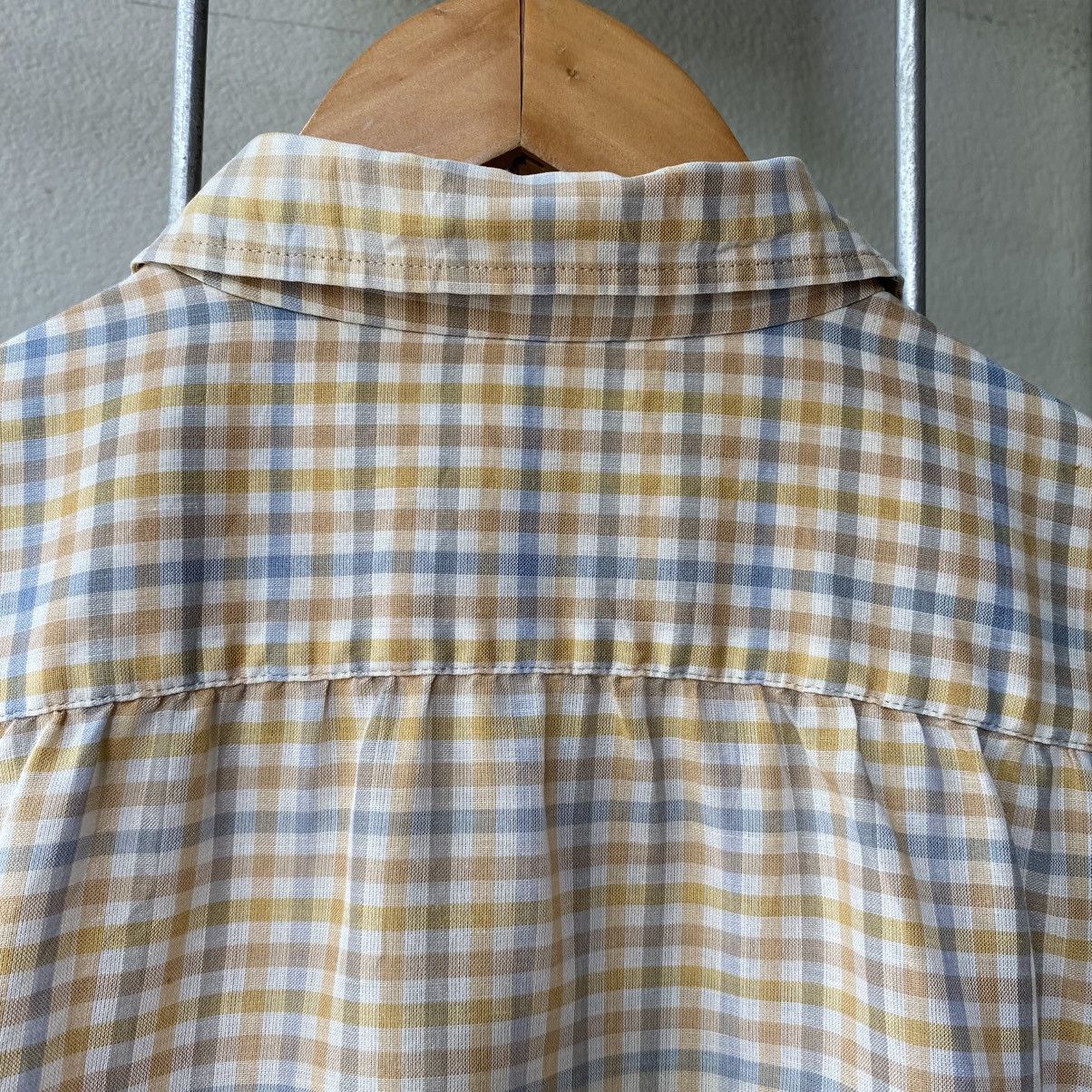 Burberry Burberrys Pastel Plaid Short Sleeve Shirt Size M / US 6-8 / IT 42-44 - 6 Thumbnail