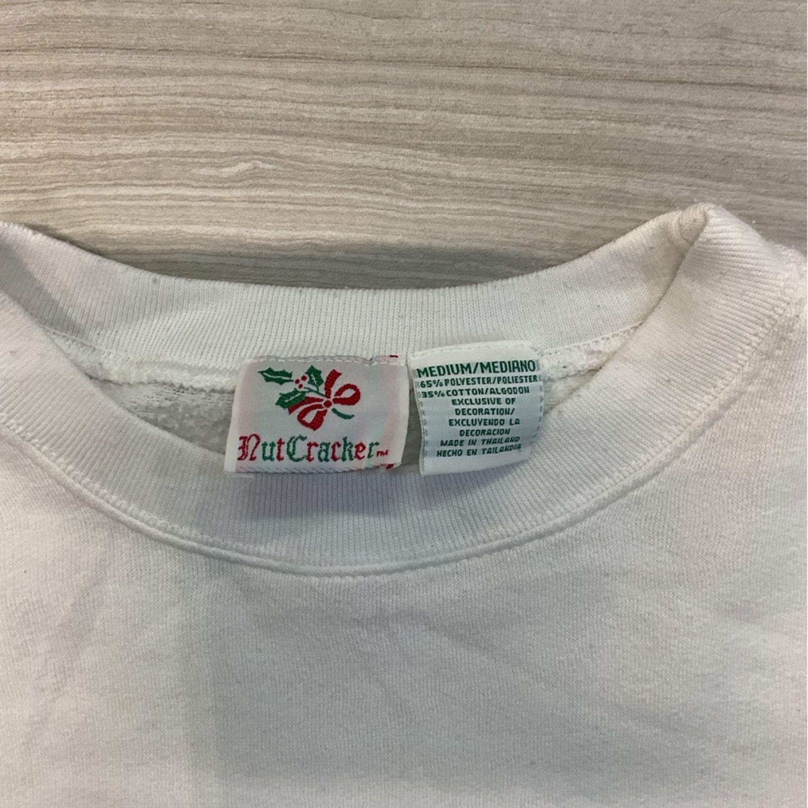 Vintage Nutcracker Embroidered Bear Christmas Sweatshirt Size M / US 6-8 / IT 42-44 - 3 Thumbnail