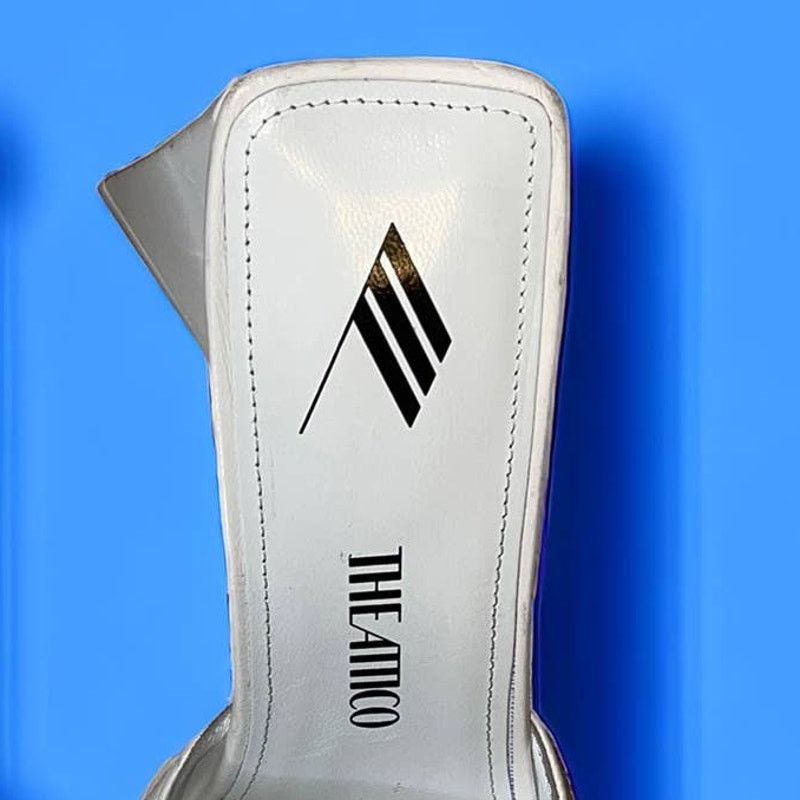 The Attico NEW Attico Devon White Open Toe Mules Size 38 Sandals Heels Size US 7.5 / IT 37.5 - 10 Thumbnail