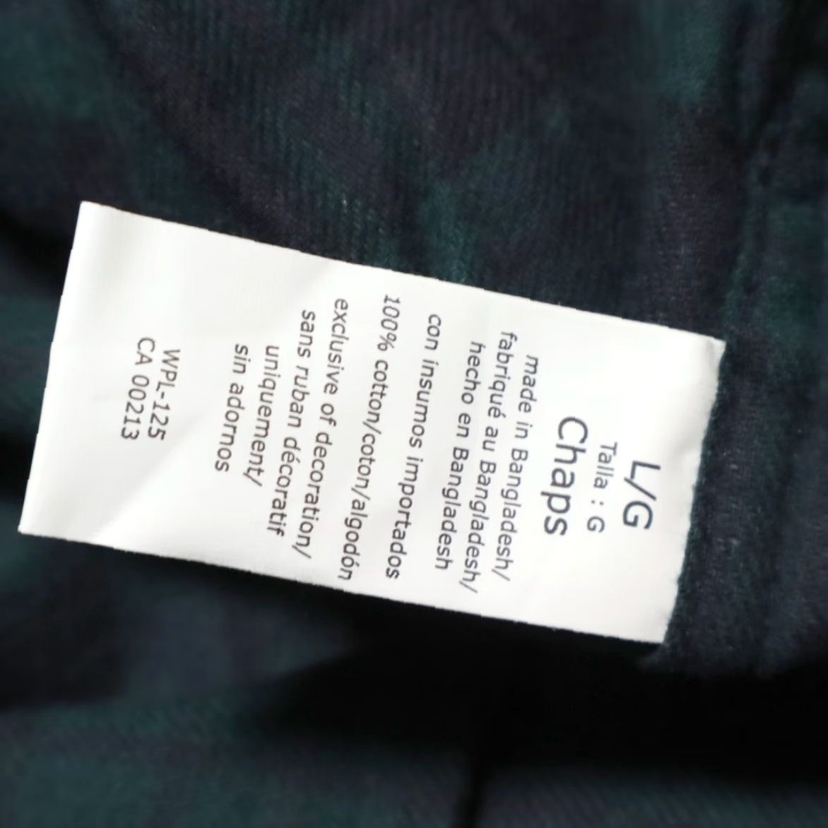 Chaps Chaps Shirt Green Plaid Flannel Cotton Long Sleeve Button Down Men's L Size US L / EU 52-54 / 3 - 8 Thumbnail
