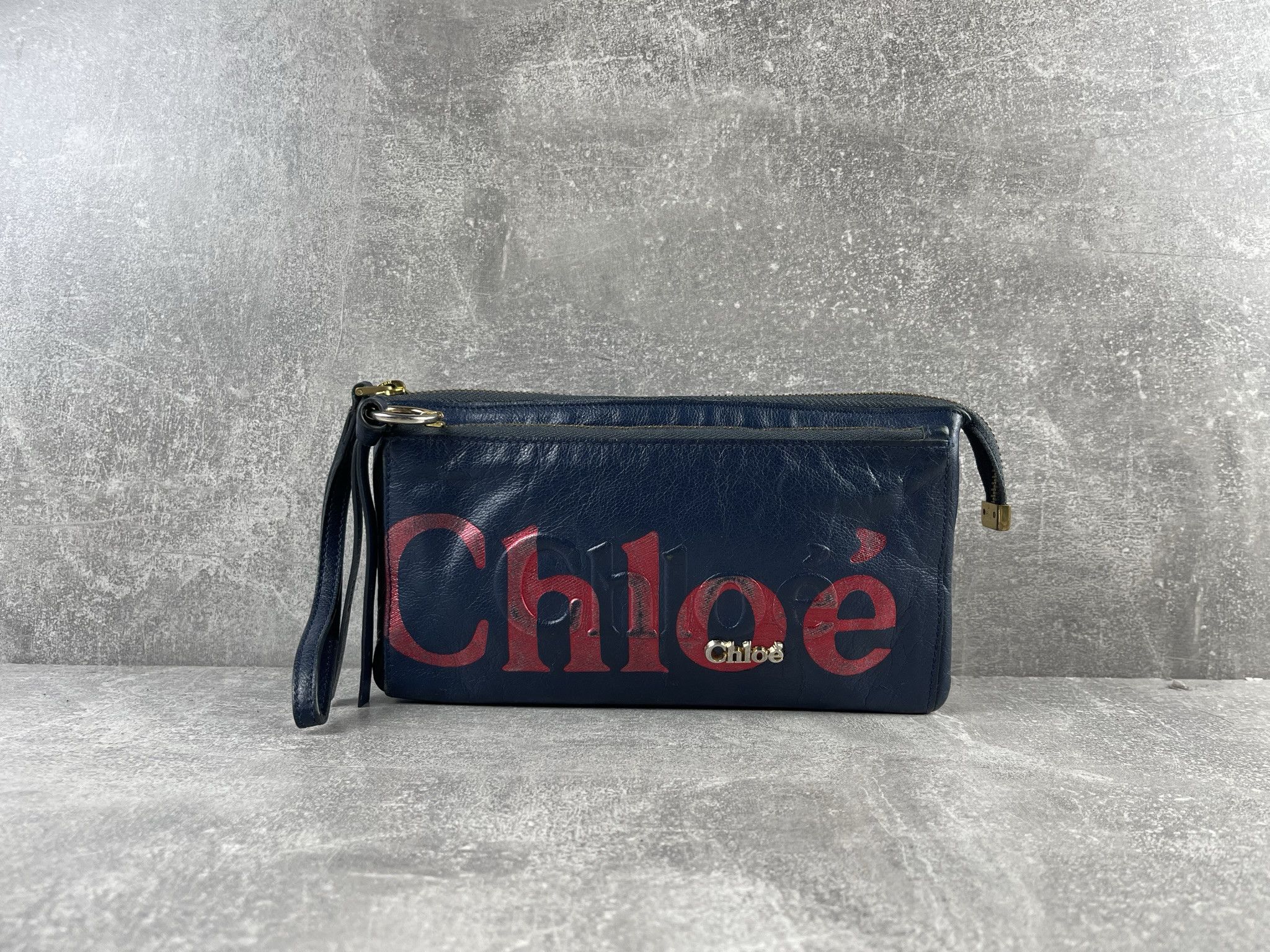 Chloe Chloe vintage 00s leather blue clutch bag wallet italy made Size ONE SIZE - 2 Thumbnail