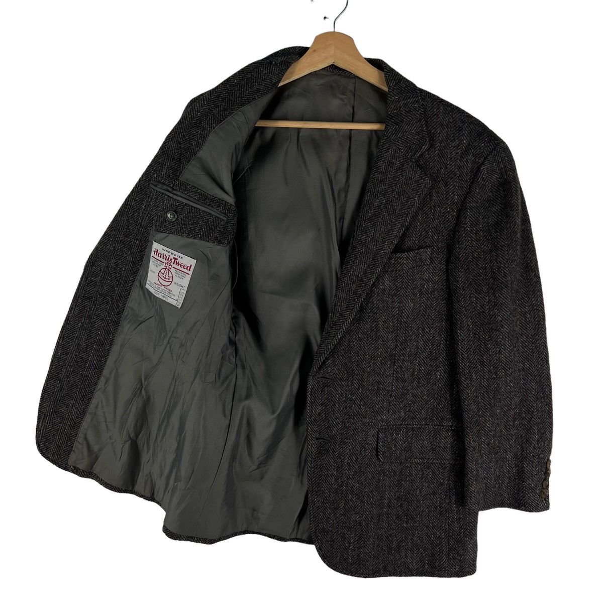 Harris Tweed 🔥VINTAGE HARRIS TWEED WOOL JACKET DOUBLE BREAST Size US M / EU 48-50 / 2 - 8 Thumbnail