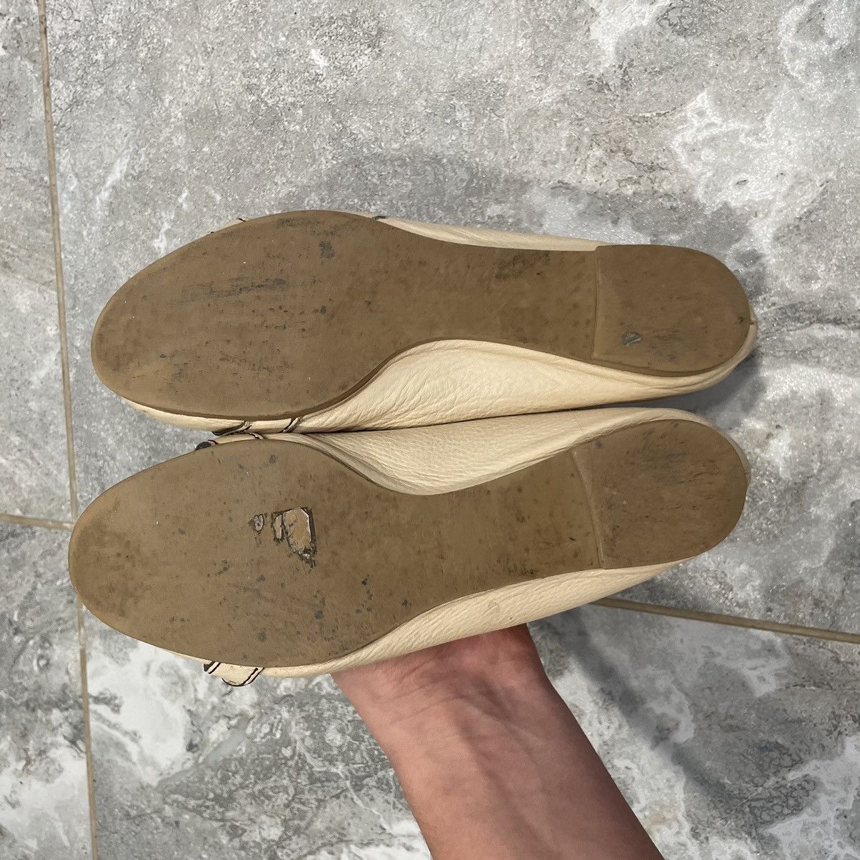 Chloe × See by Chloe × Vintage CHLOE VEGAN BALLET platforms shoes BOOTS BEIGE DANCE BALLETS Size US 8 / IT 38 - 6 Thumbnail