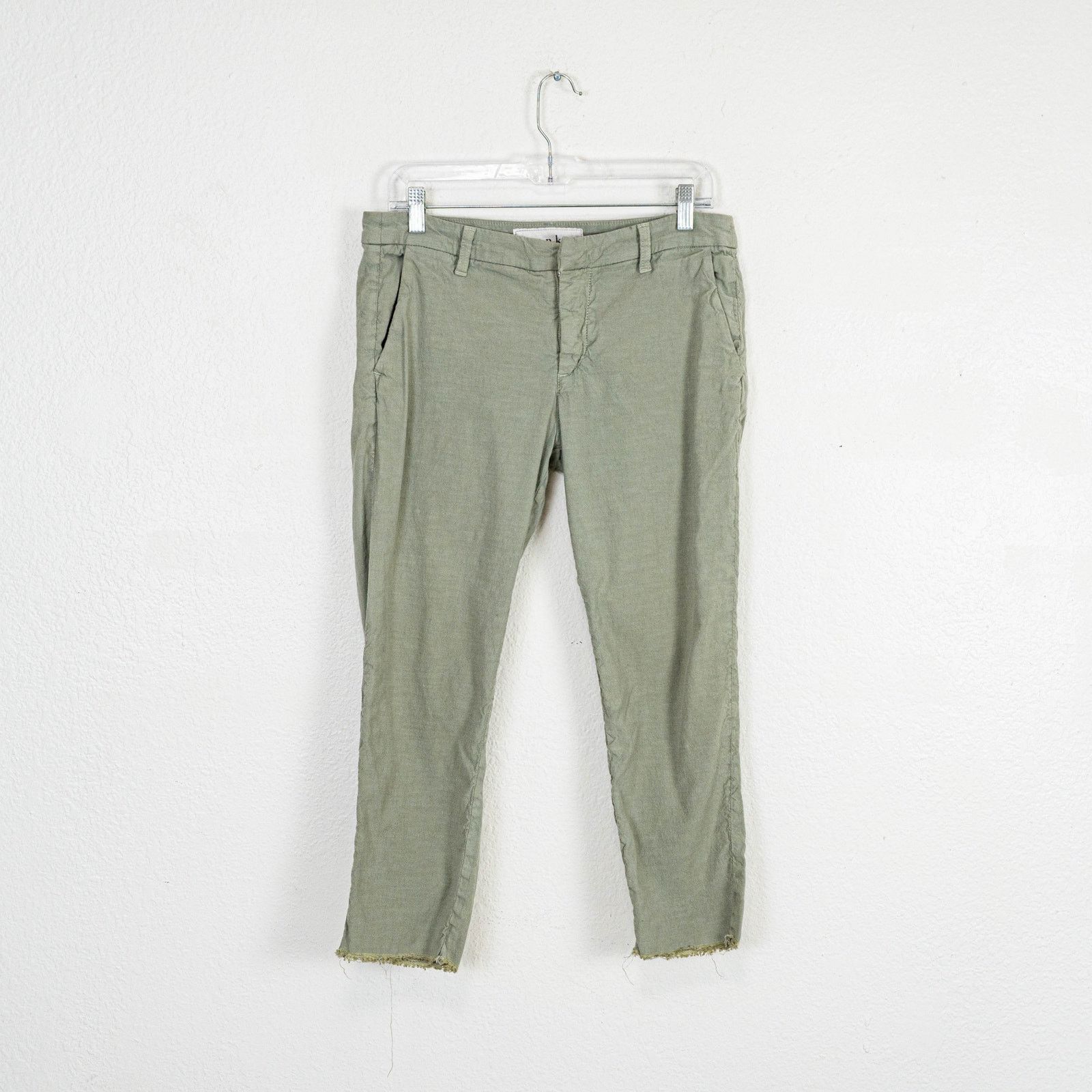 Frank & Eileen Frank & Eileen Wicklow Raw Crop Chino Pants Vintage green Size 30" / US 8 / IT 44 - 9 Thumbnail