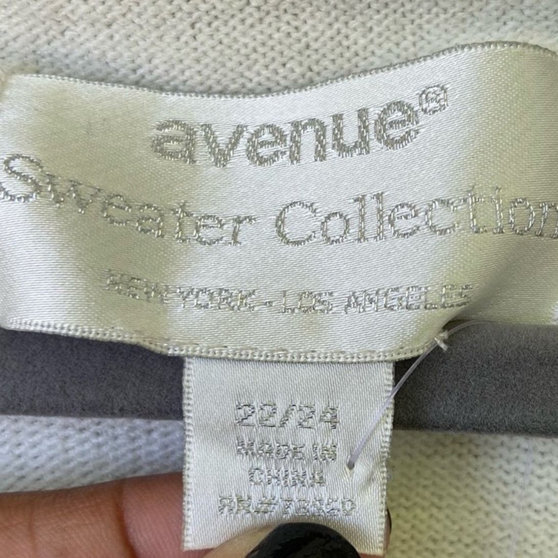 Avenue NWT New Avenue Womens Size 22/24 Acrylic Long Sleeve Sweater Size 3XL / US 20-22 - 3 Thumbnail