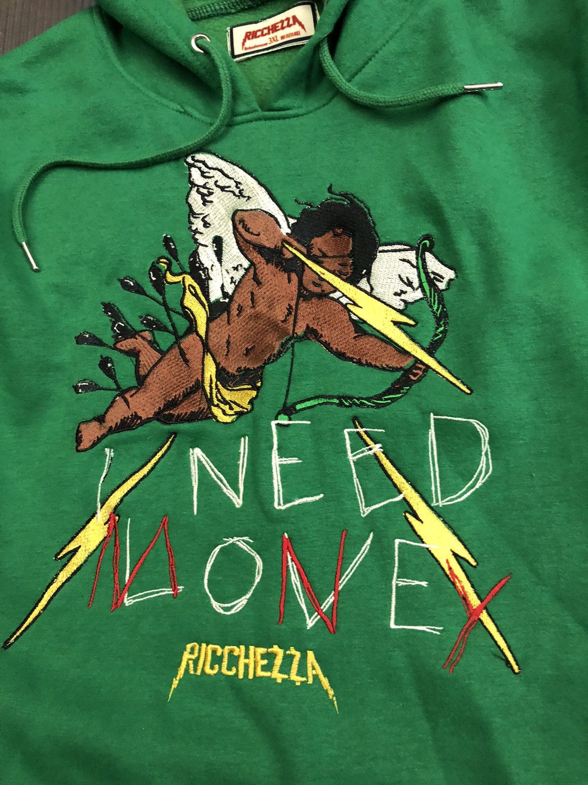 Designer Ricchezza forever love hurts money heals hoodie 3XL Size US XXL / EU 58 / 5 - 12 Thumbnail