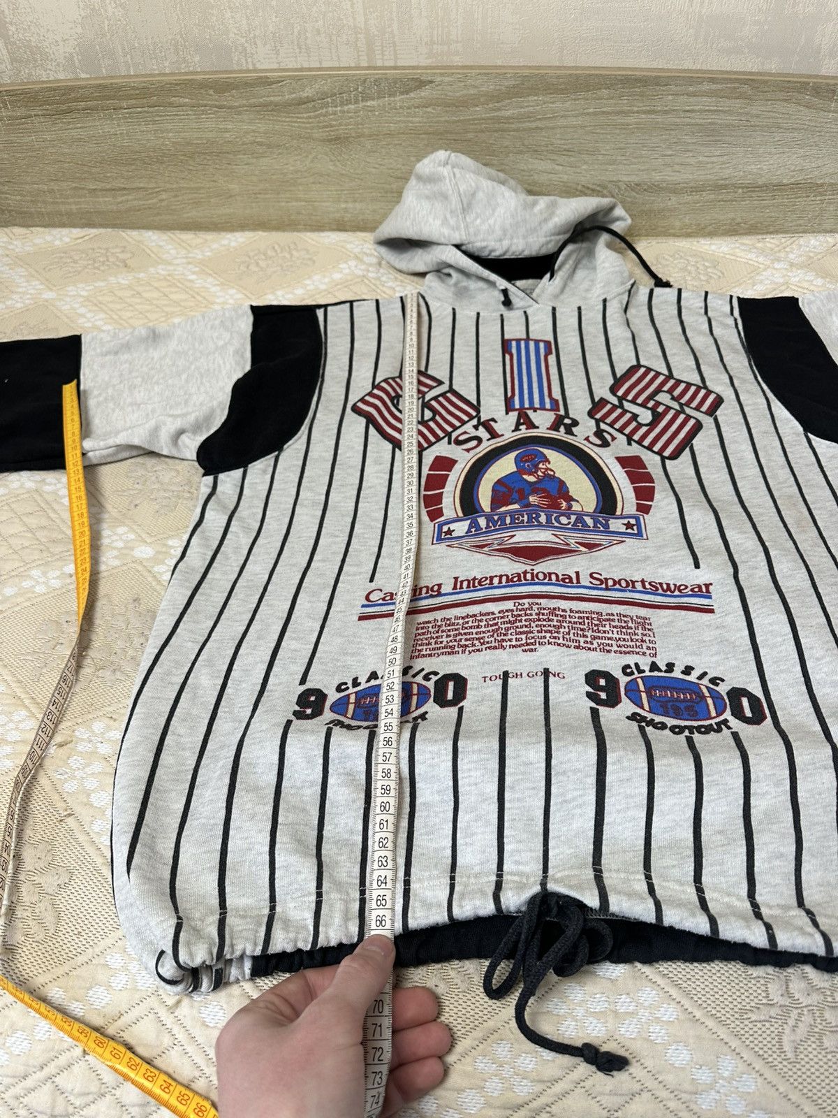 NFL 🔥 90s NFL Vintage Football Hoodie Sweatshirt CIS USA Size US M / EU 48-50 / 2 - 13 Thumbnail