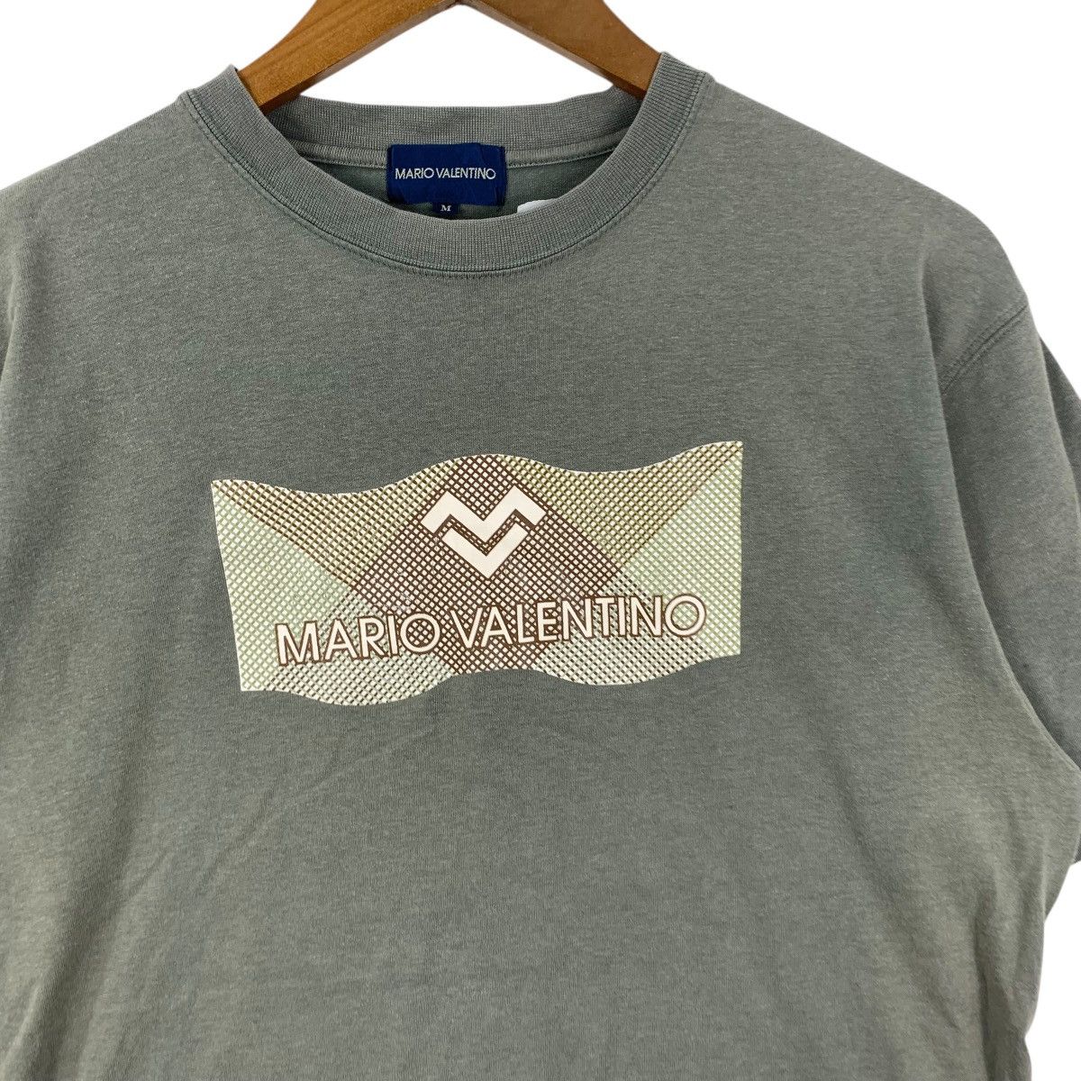 Other Vintage MARIO VALENTINO ITALY Center Box Logo Tee Shirt Top Size M / US 6-8 / IT 42-44 - 6 Thumbnail